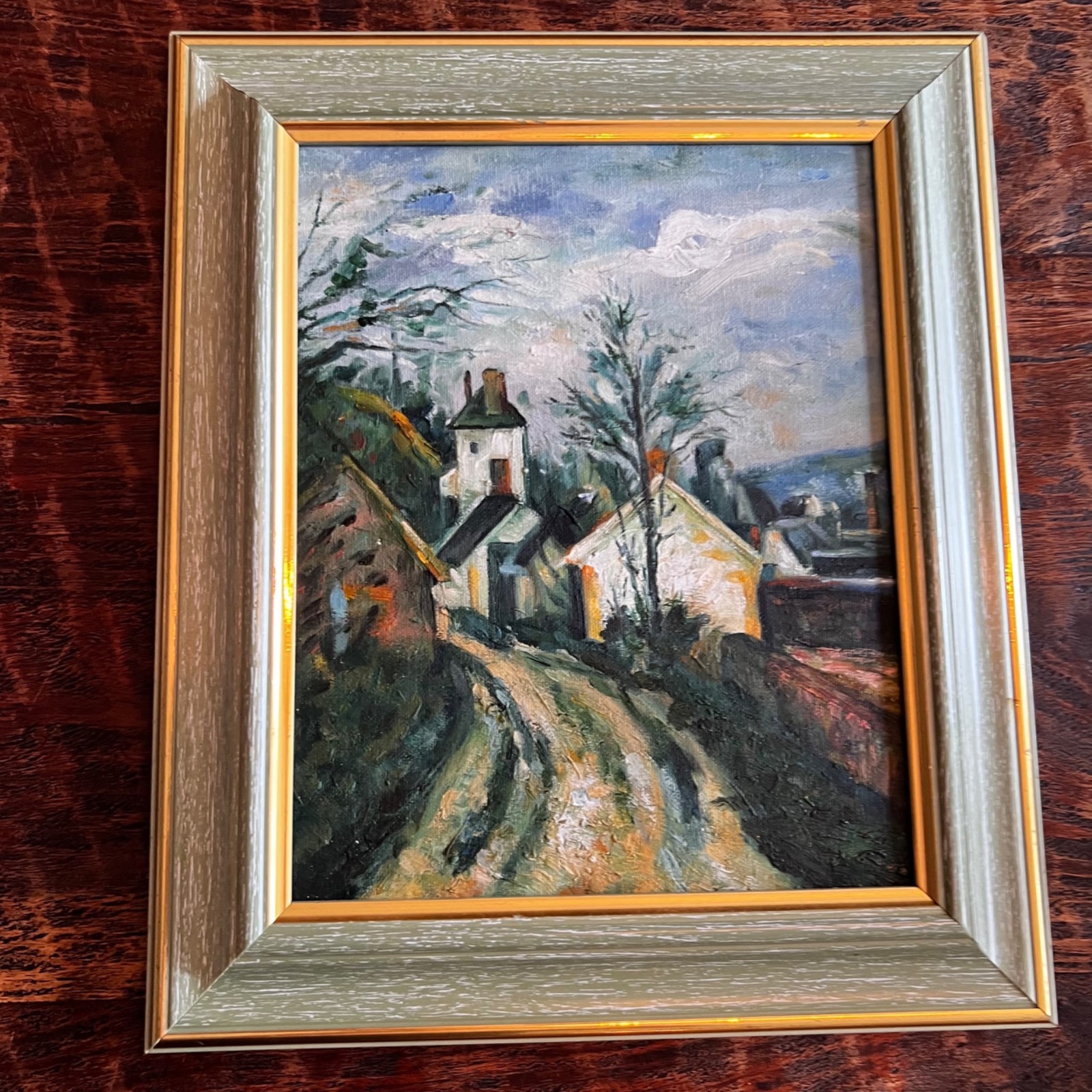 Original Oil Painting Copy Of A Paul Cezanne