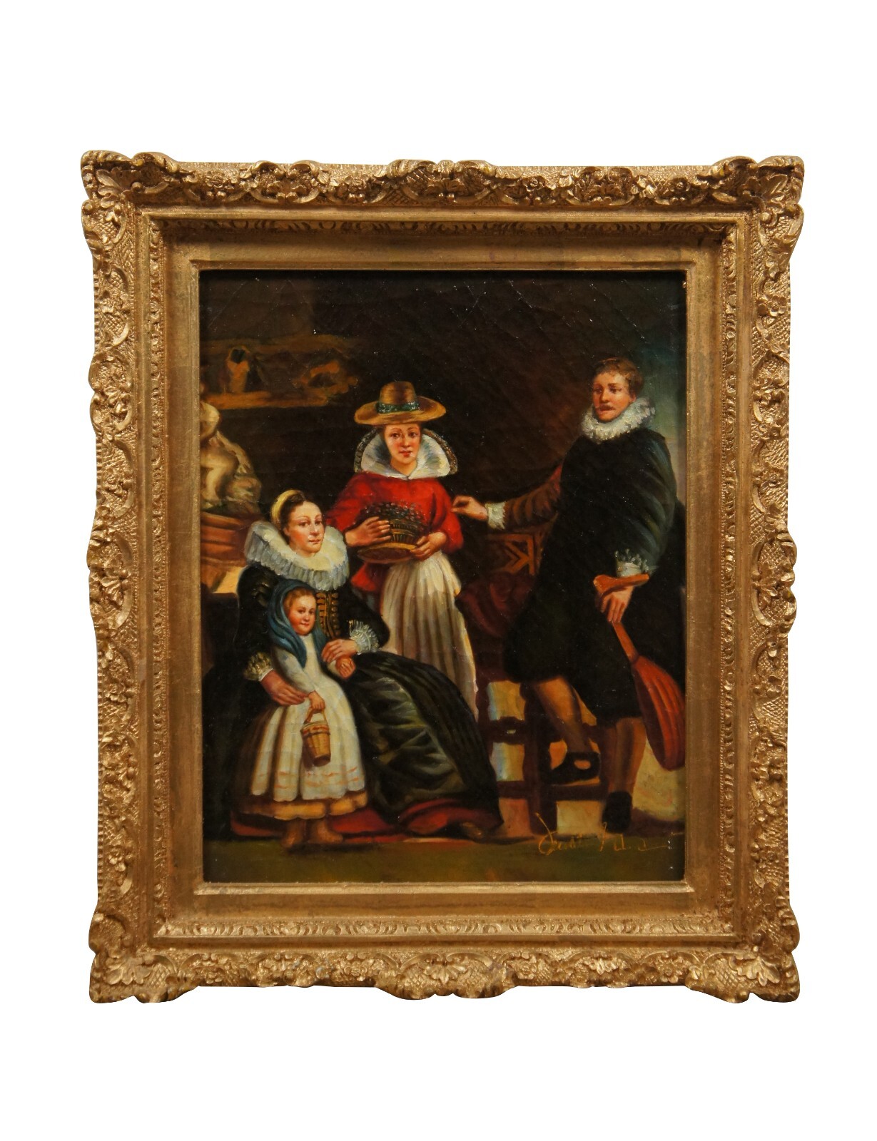 The Painters Family Portrait Dutch school Oil Painting After Jacob Jordaens 26″