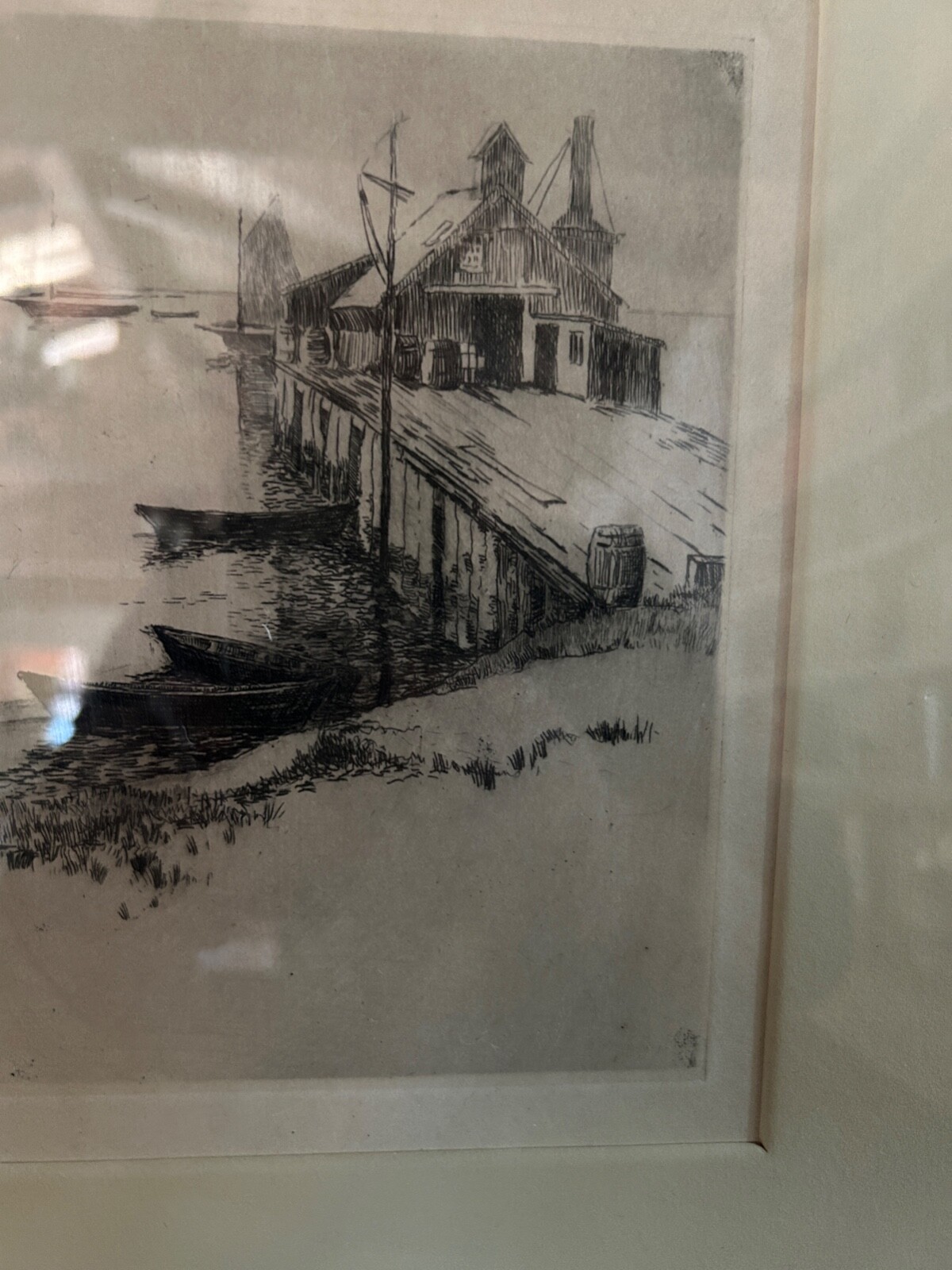 One Original Artwork / Boat Scene / Circe early 1900’s
