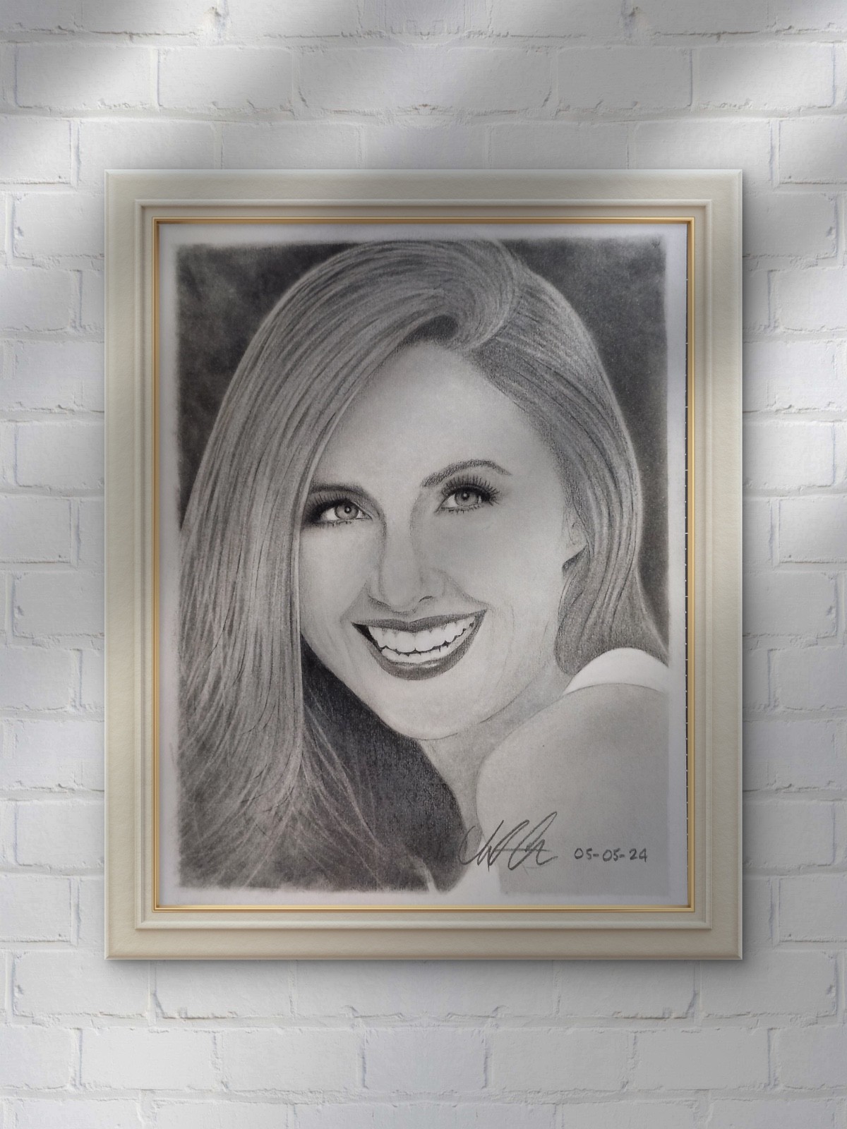 Original Art – Hand Sketched – Charcoal on Paper – Unframed – One of a Kind