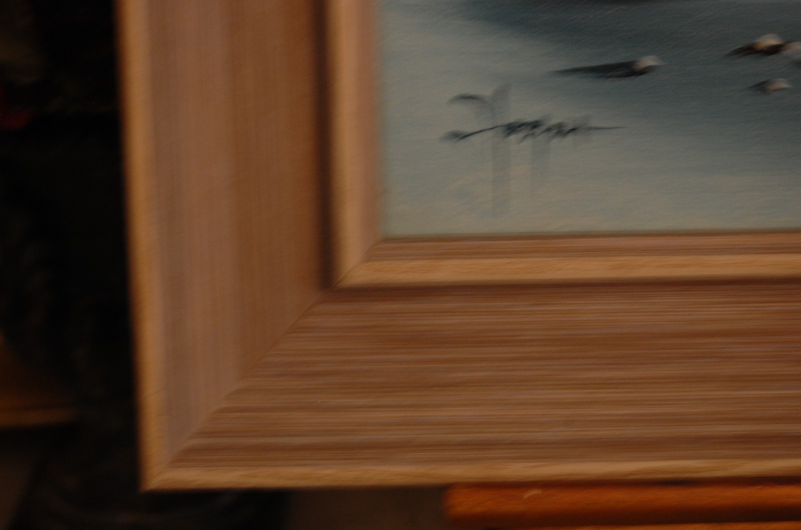 VTG 70’S FRAMED ORIGINAL OIL FOAMY WAVES & SEAGULLS NIGHT SEASCAPE ARTIST HOOPER