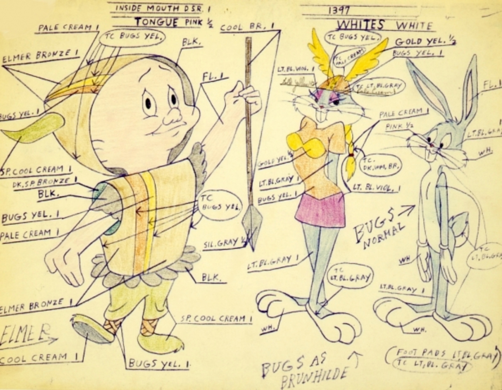 CHUCK JONES Whats Opera Doc Color Model Warner Bros Paper Giclee Lt Ed of 150