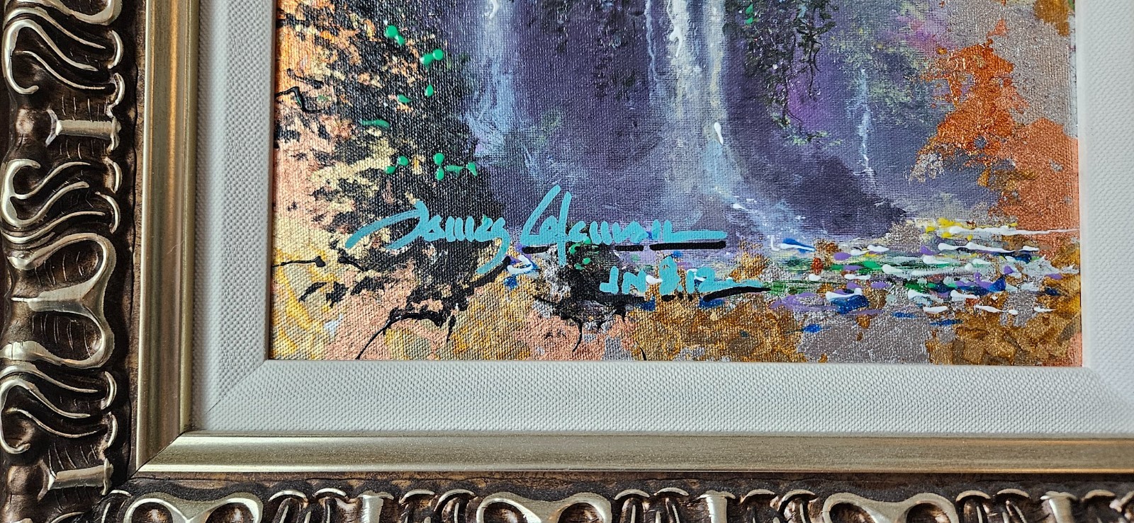 Original JAMES COLEMAN «Tropical Melodies» Mixed Media on Canvas Signed-COA