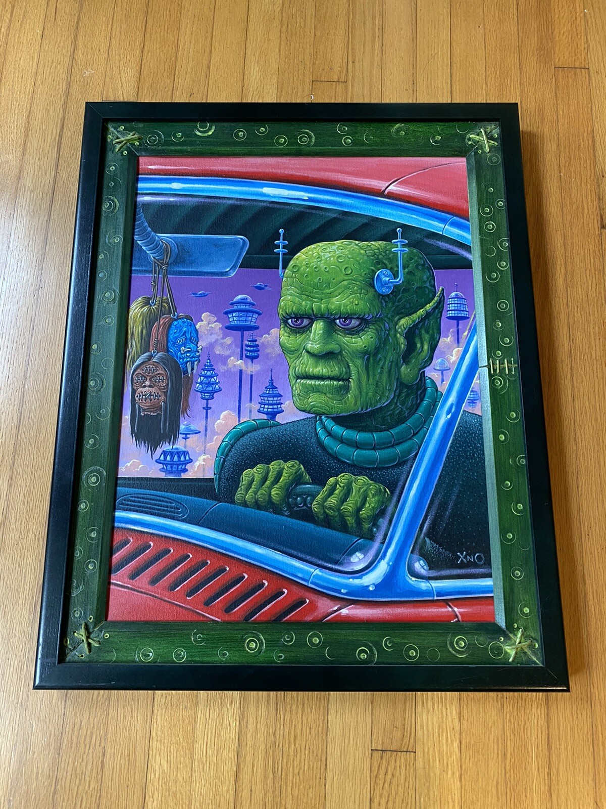 XNO, original Painting, oil on canvas, Low Brow, Juxtapoz, Monster Art, Jetsons