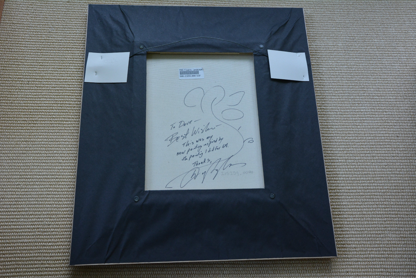 Dominic Pangborn ORIGINAL ACRYLIC PAINTING Canvas, Signed, Park West Documents