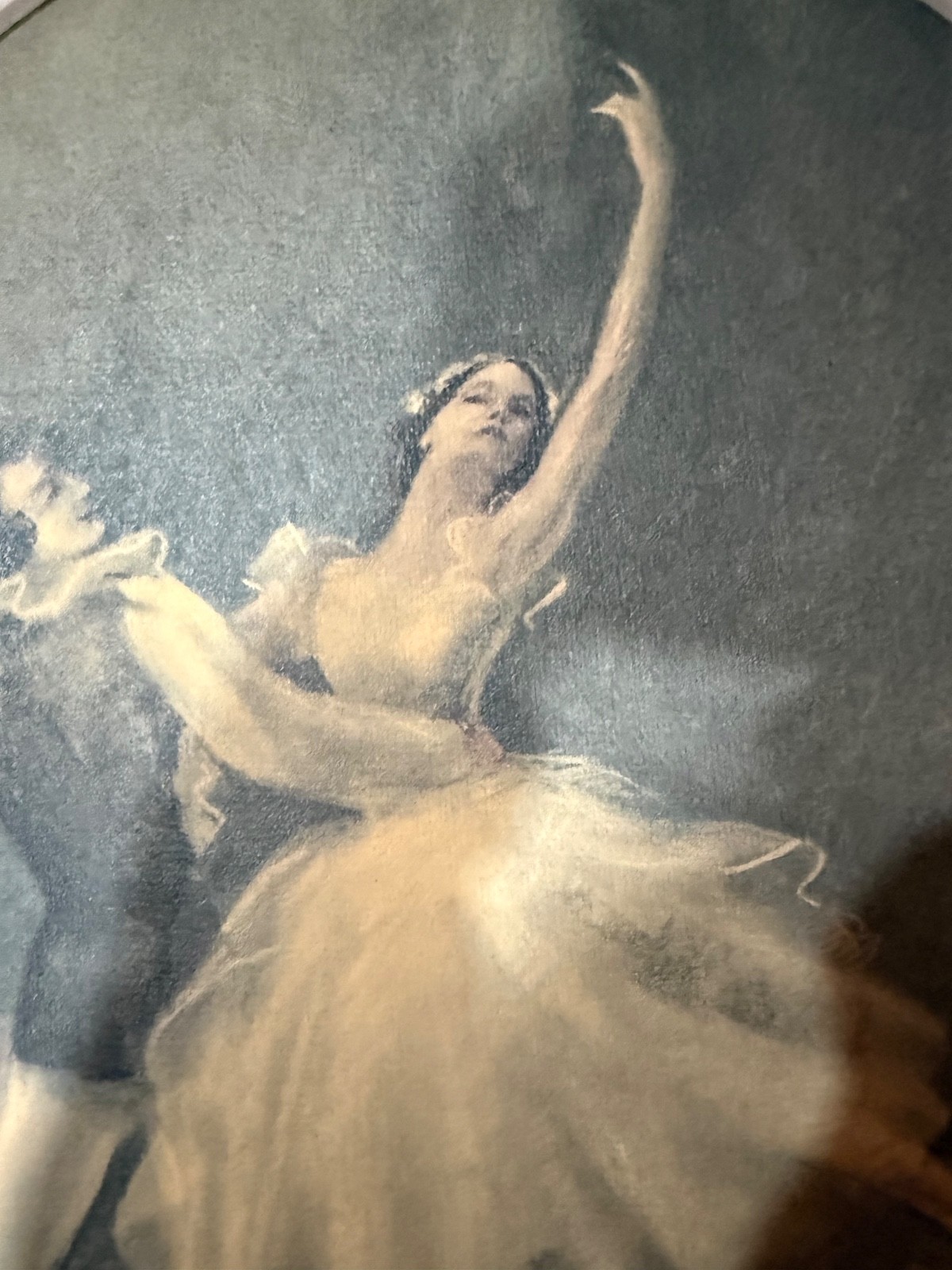 *Authentic Original Vintage Ballet Pastel Painting-Raymond Charlot22x20 FREESHP*