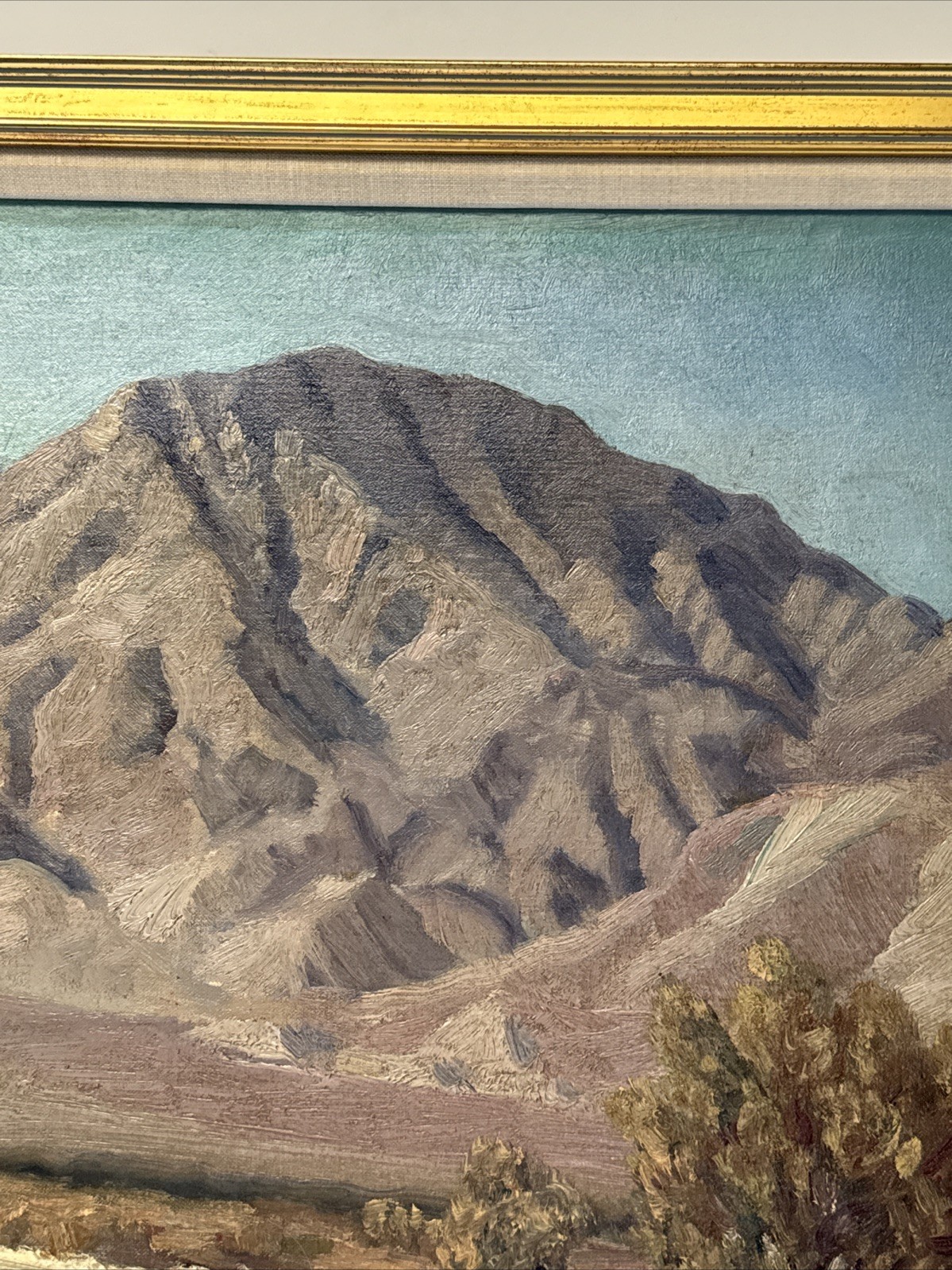 Antique Desert Painting Impressionist Landscape George Frederick 1930’s 1934