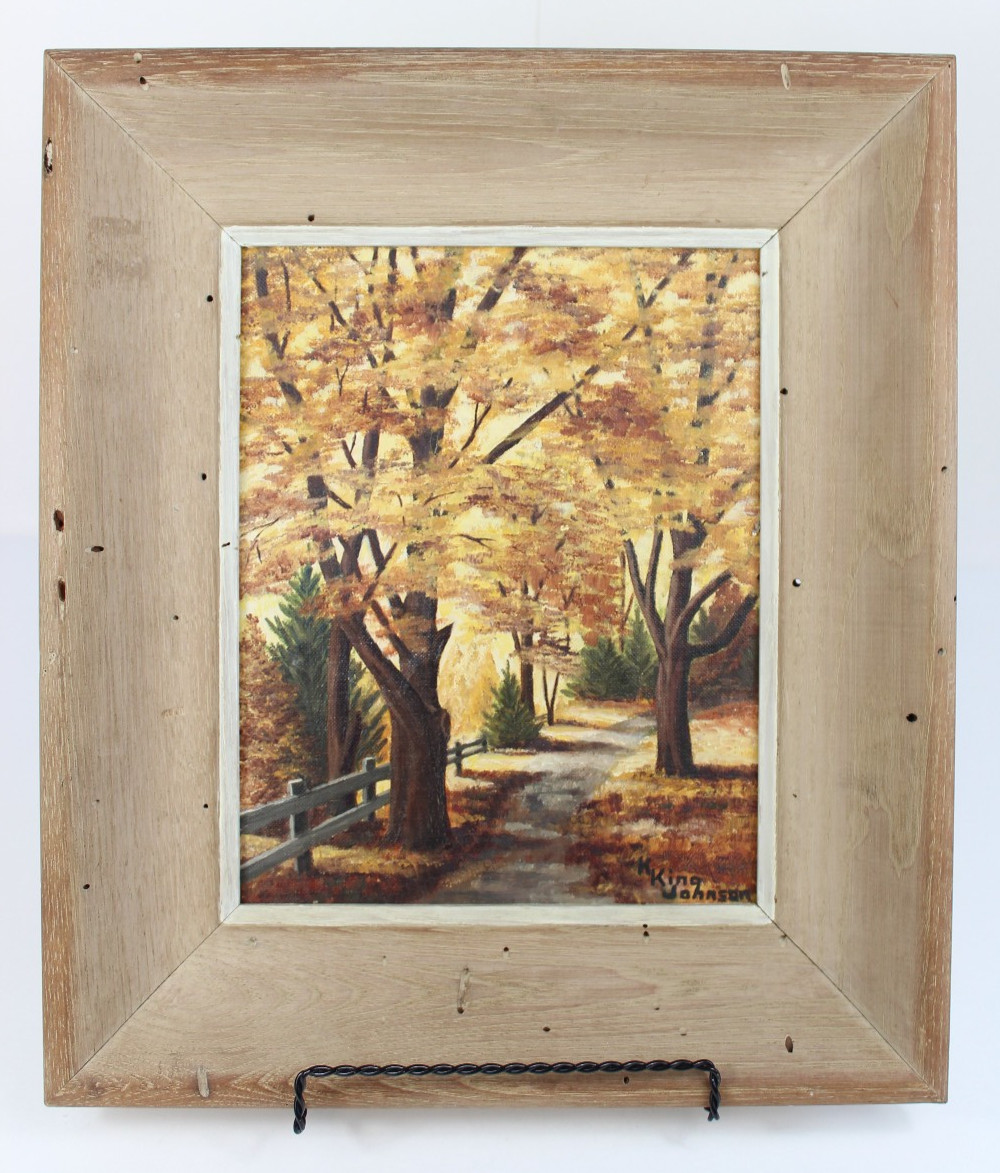 Katherine King Johnson «Yellow Marbles» Oil Painting August 1958 Rutland Vermont