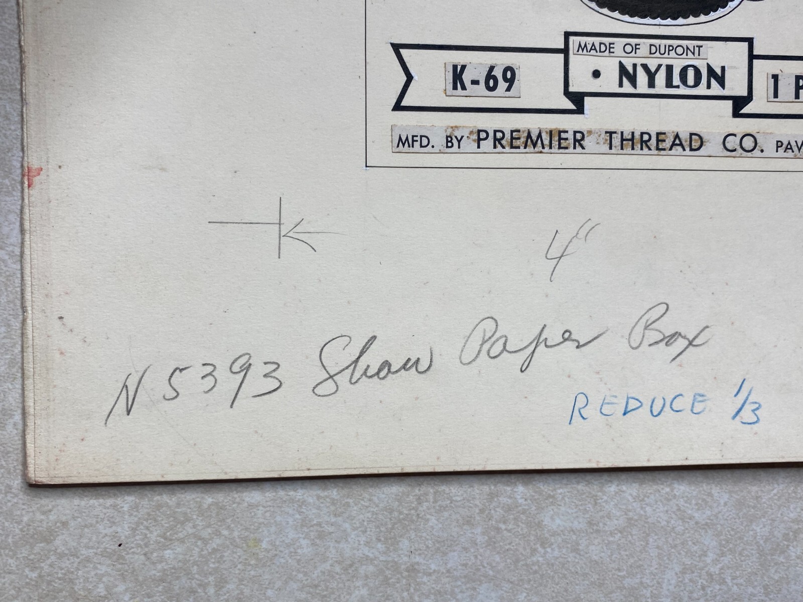 Original Concept Art Rendering Shaw Paper Box Co Pawtucket RI Rhode Island AM37