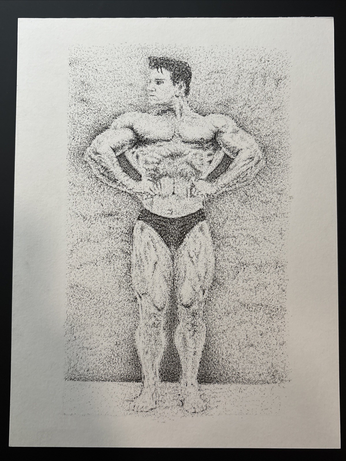 “The Legend” Reg Park Bodybuilder Hercules Original Drawing