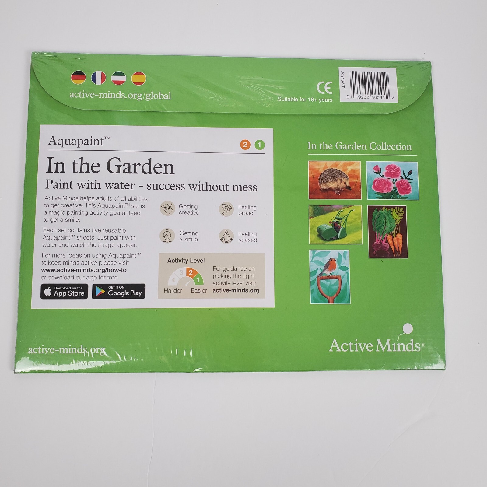 Active Minds In the Garden Aquapaint Activity 5 Reusable Water Painting
