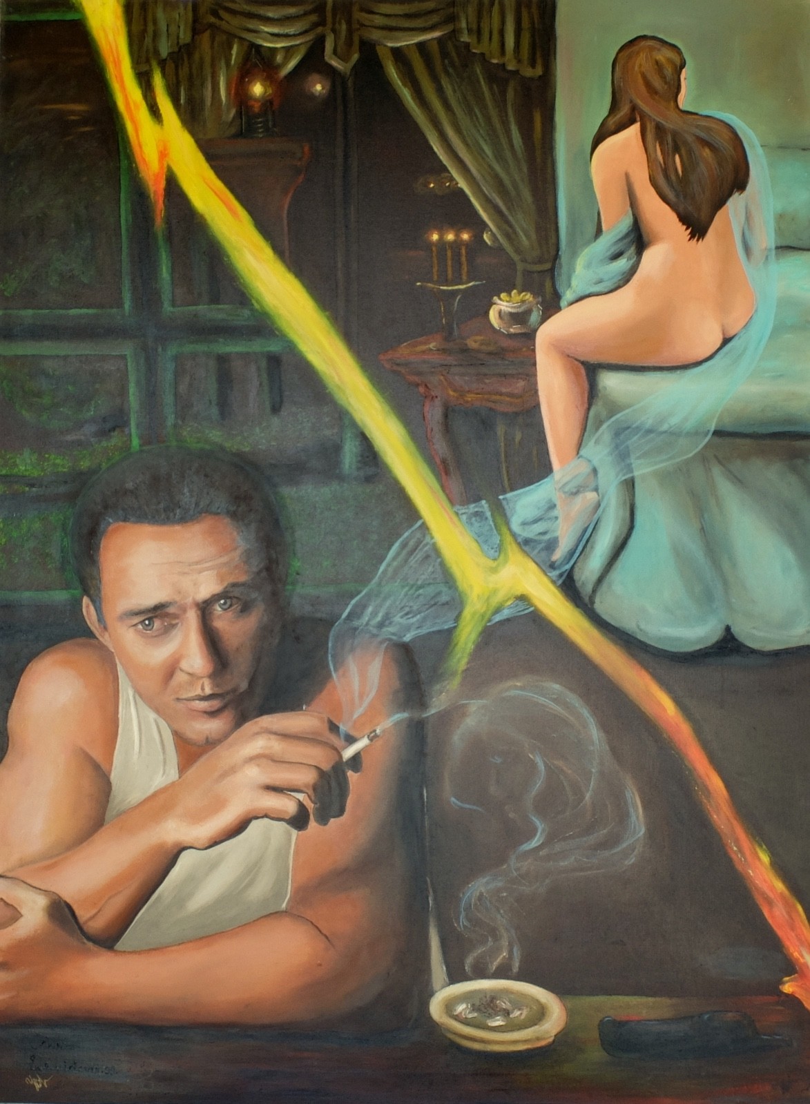 «I miss you» – Art, Painting, Giclee on Canvas 22″x29″LTD by Yelena Berzon