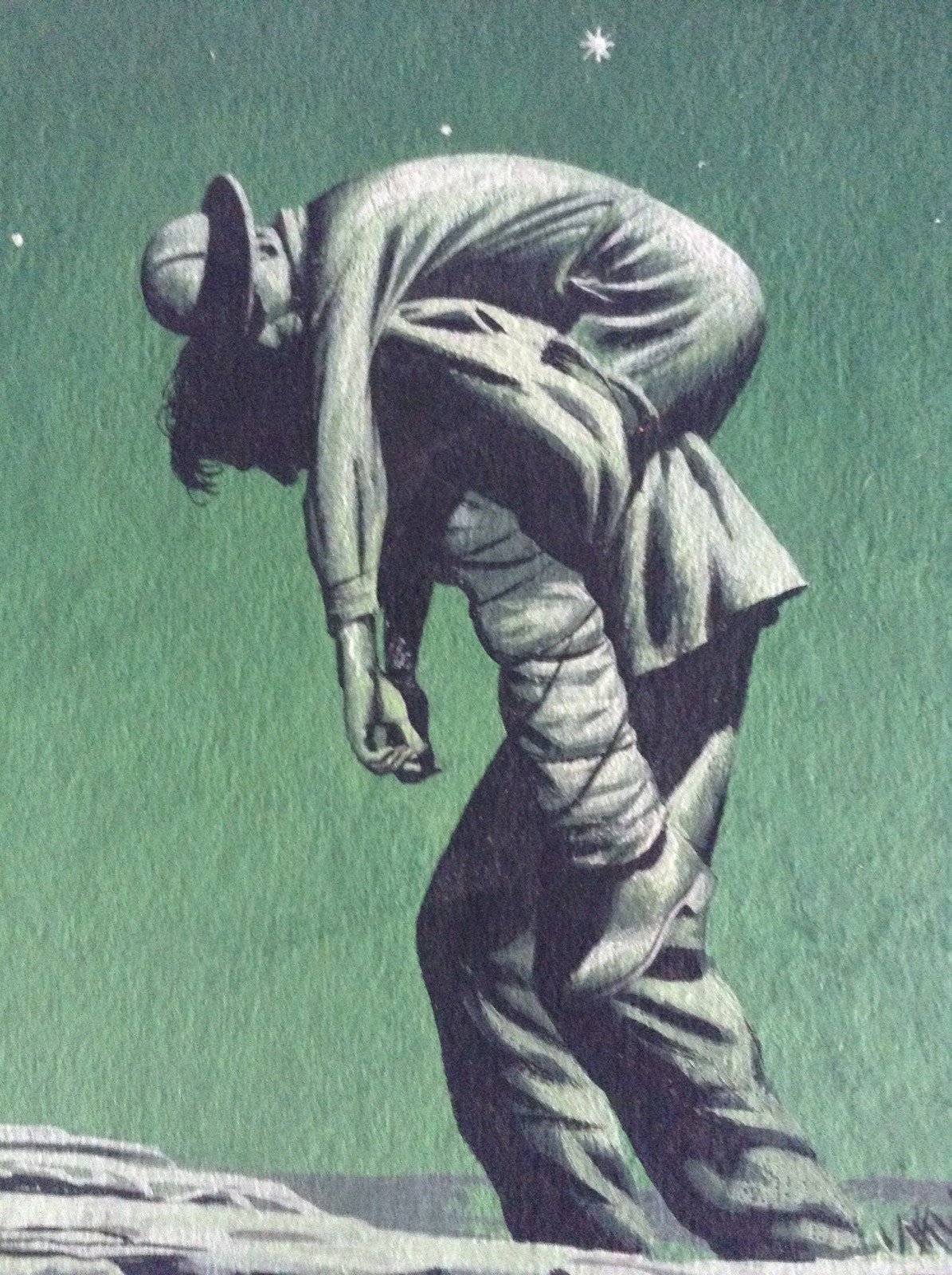 J. R. BINGHAM Original Listed Signed Vintage Illustration War Sat Eve Post 1947
