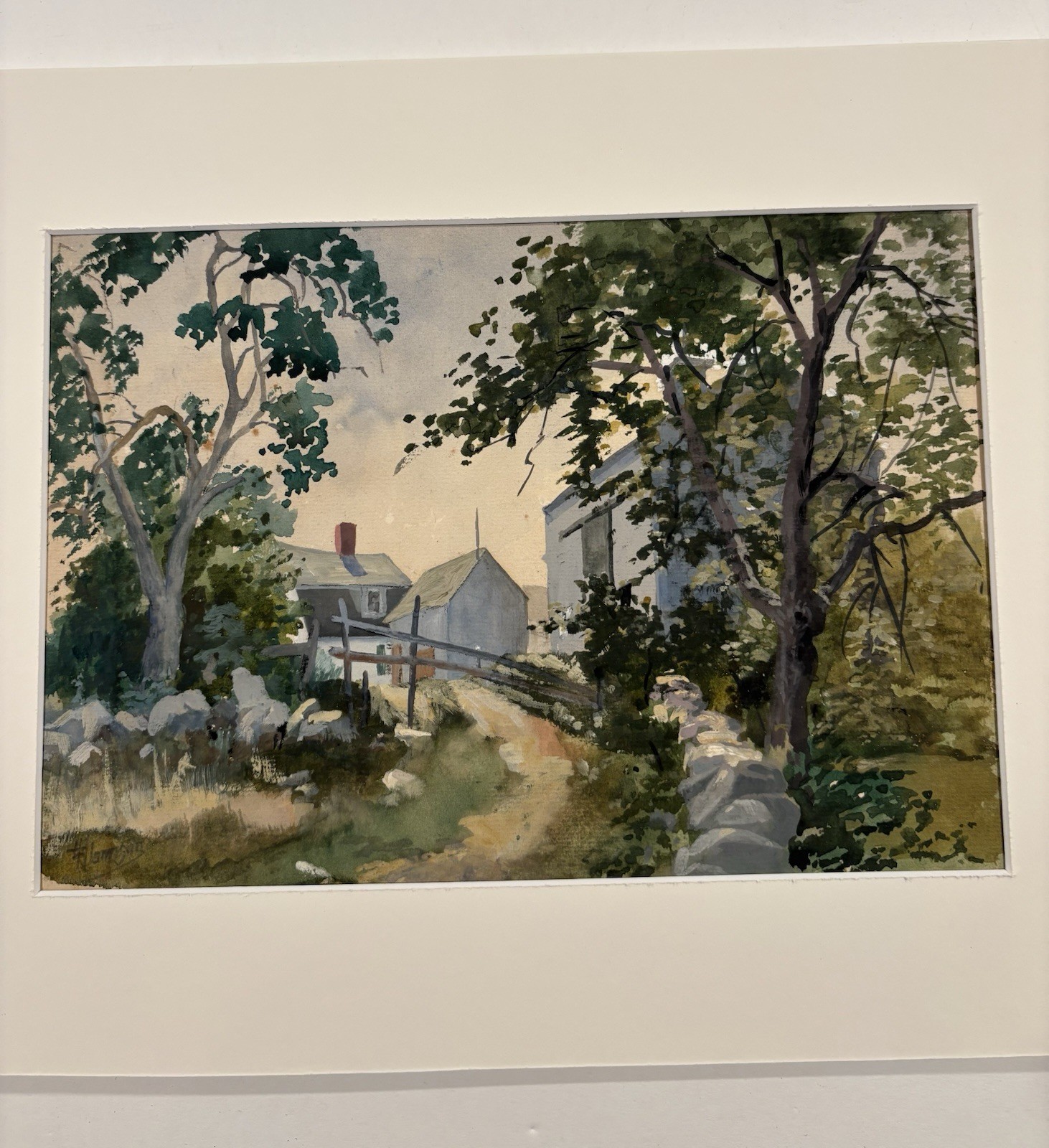 Early To Mid 20th Century Water Color Signed In Lower Left Looks Like Jamison