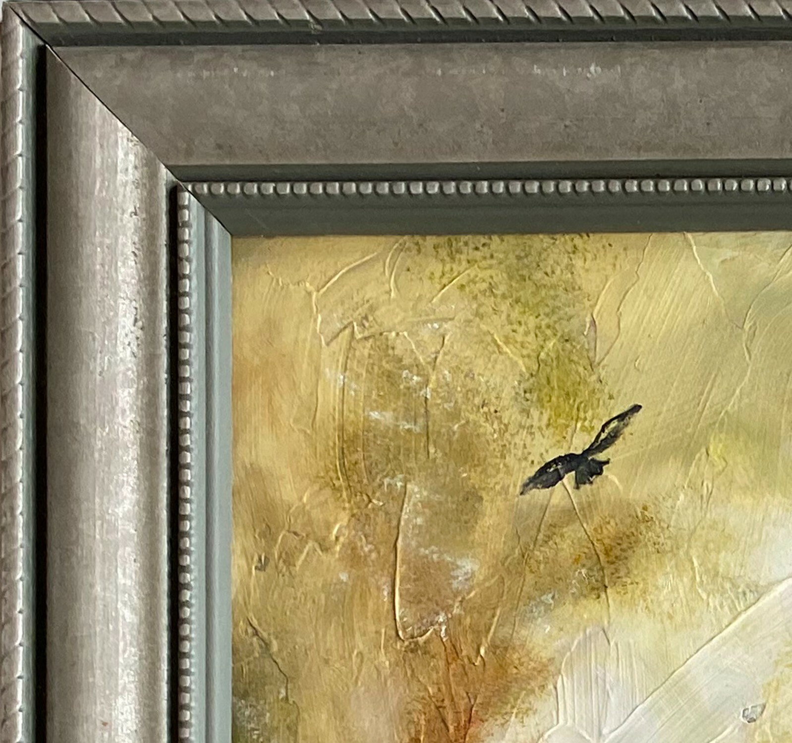 Feeding Pigeons Original Oil Painting on Gessoed Masonite Framed 12×16 by artist