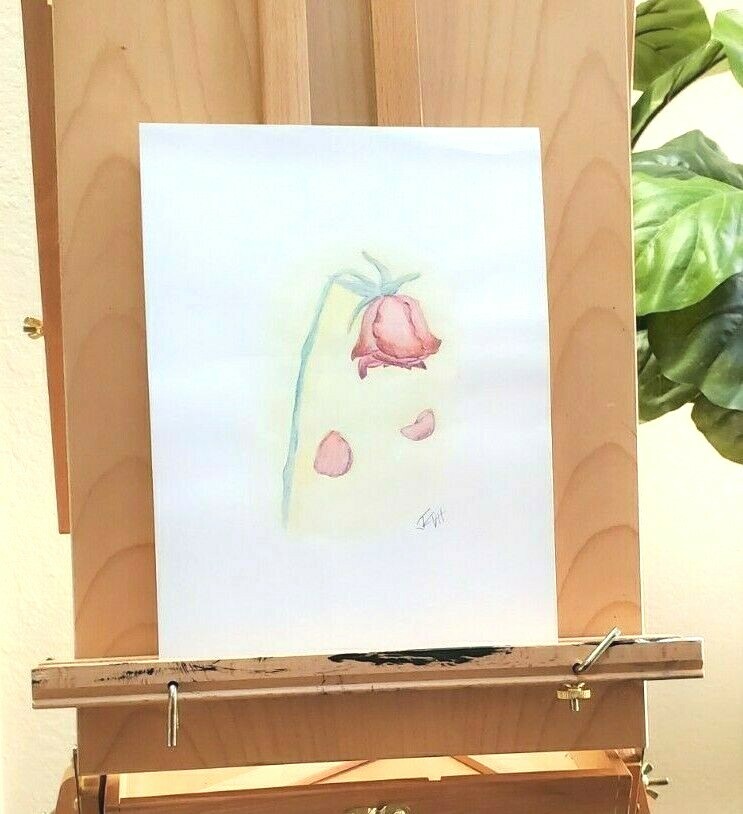 Dying Rose Drawing