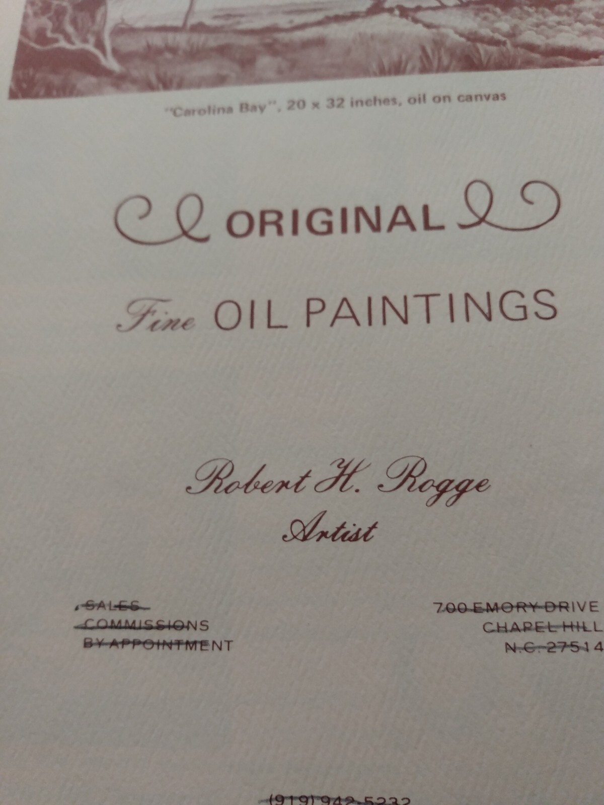 2006 Robert H Rogge Painting Appalachian Creek Pennsylvania Mountains Landscape