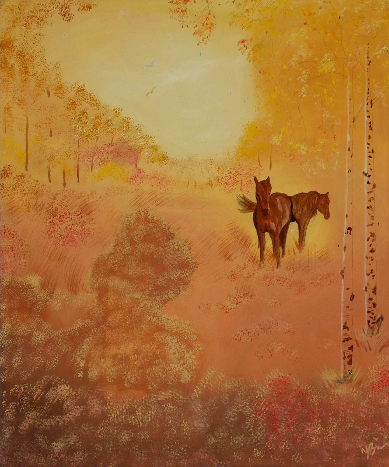 «Misty Morning» – Art, Painting, Giclee on Canvas 20″x24″ LTD. by Yelena Berzon