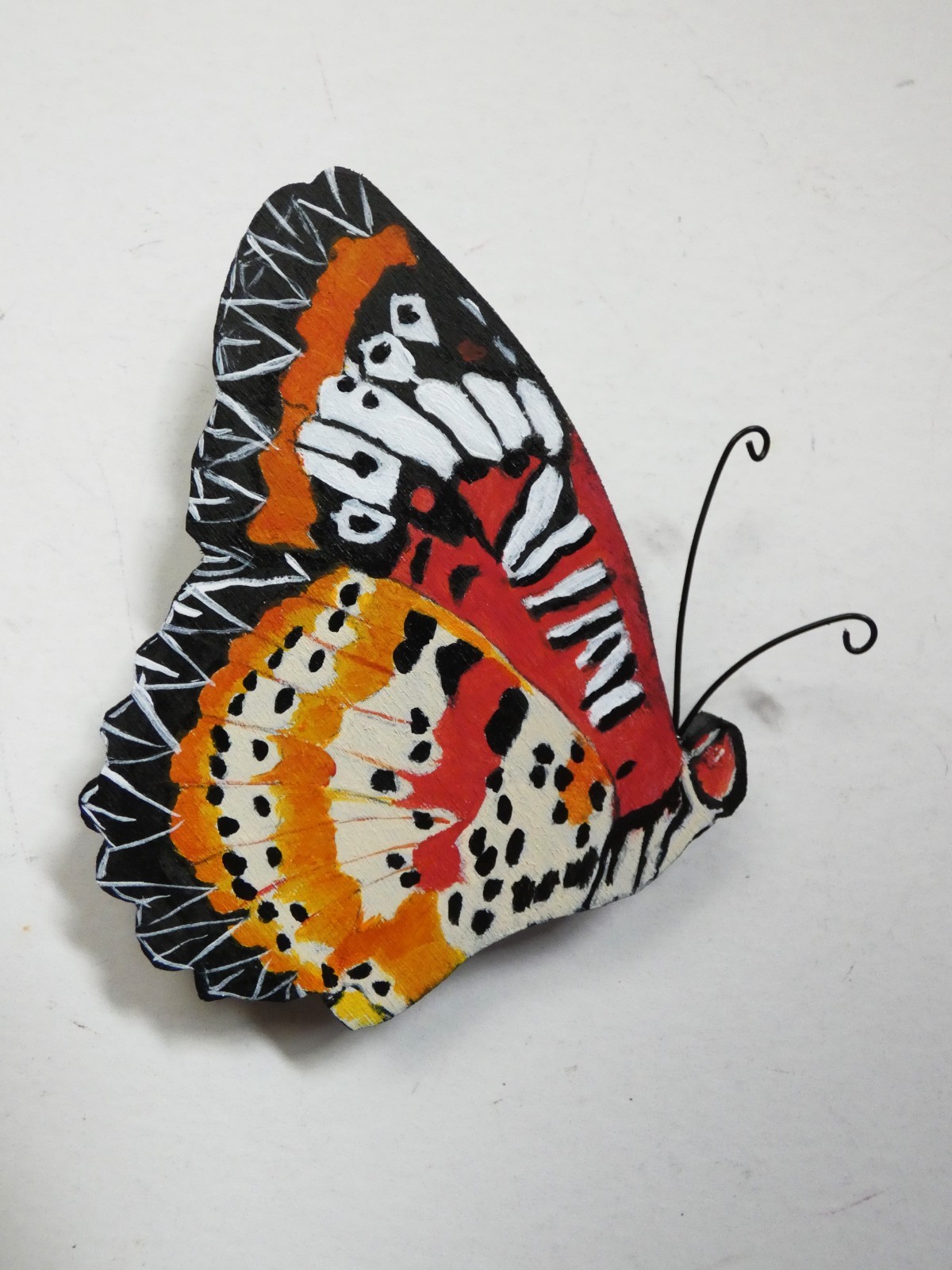 Hand Painted Leopard Lacewing Butterflies For Wall Art By Phyllis