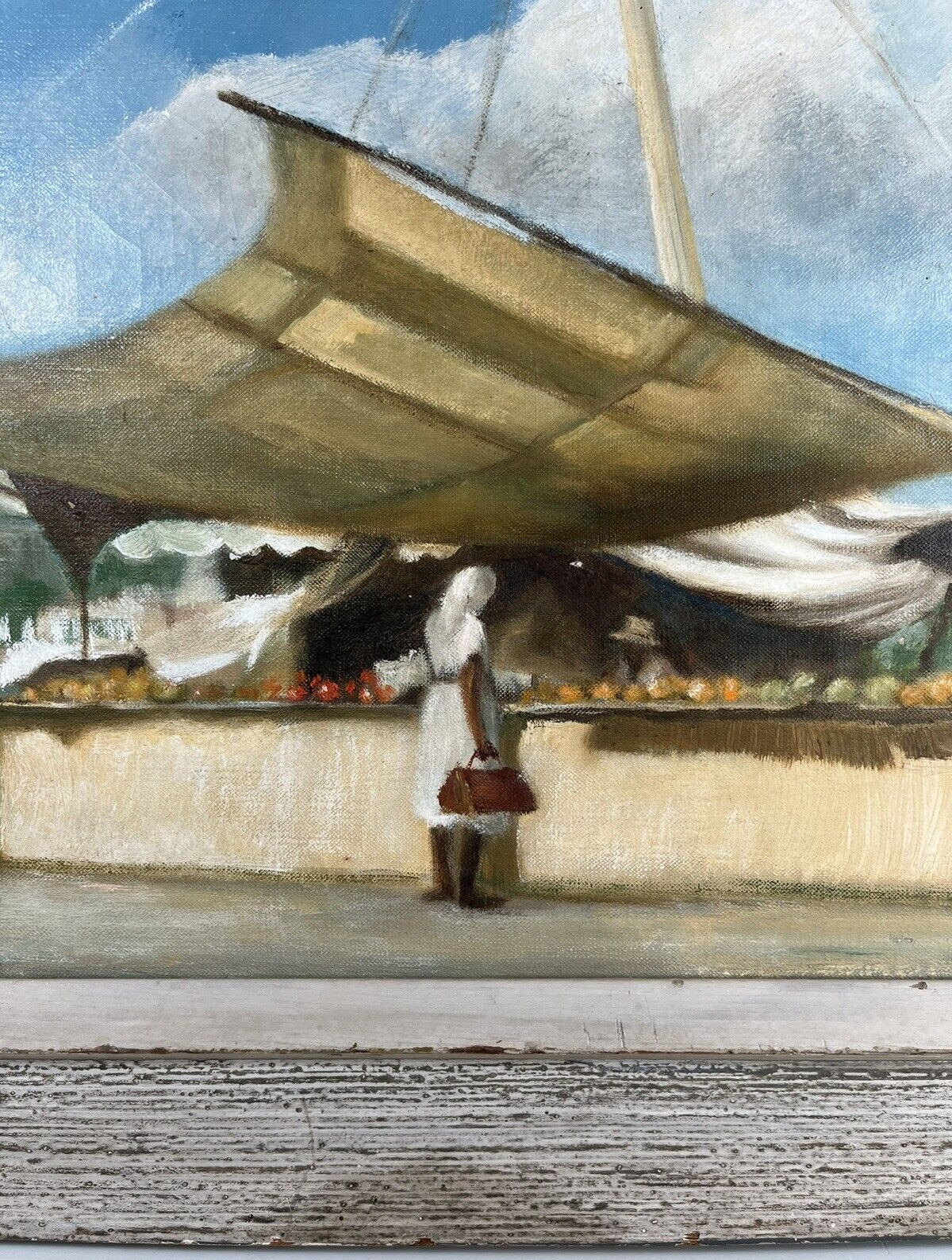 ZIEGLER IMPRESSIONIST FIGURATIVE COASTLINE ILLUSTRATION ART ORIGINAL PAINTING