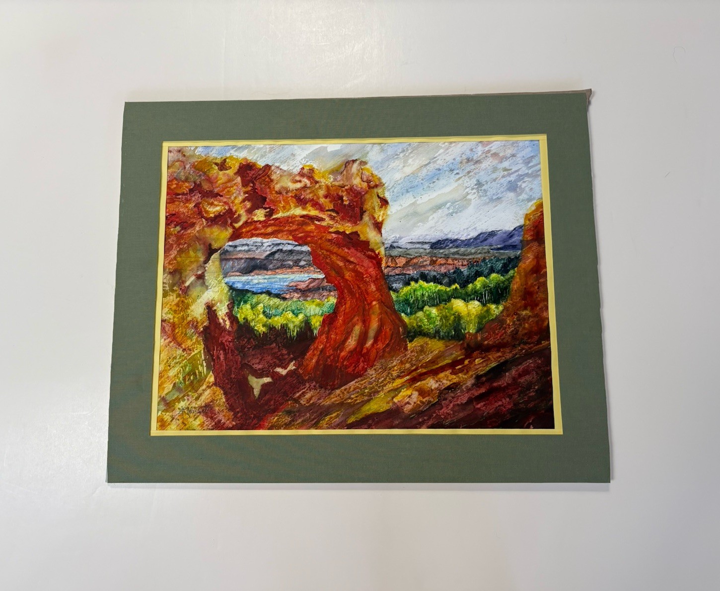 Landscape Painting Arches National Park ? Red Rock Southwest By Lynda Hassett