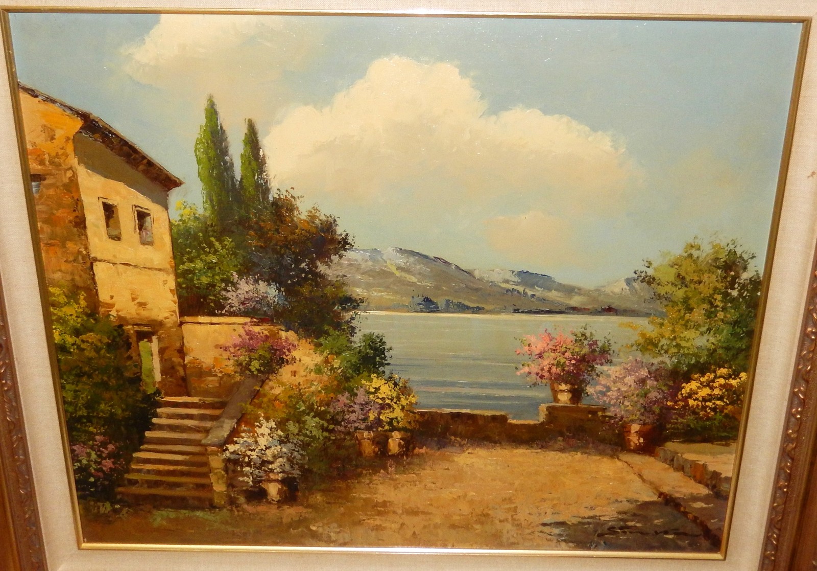 SOVAR BEACH FRONT PROPERTY ORIGINAL OIL ON CANVAS PAINTING SIGNED
