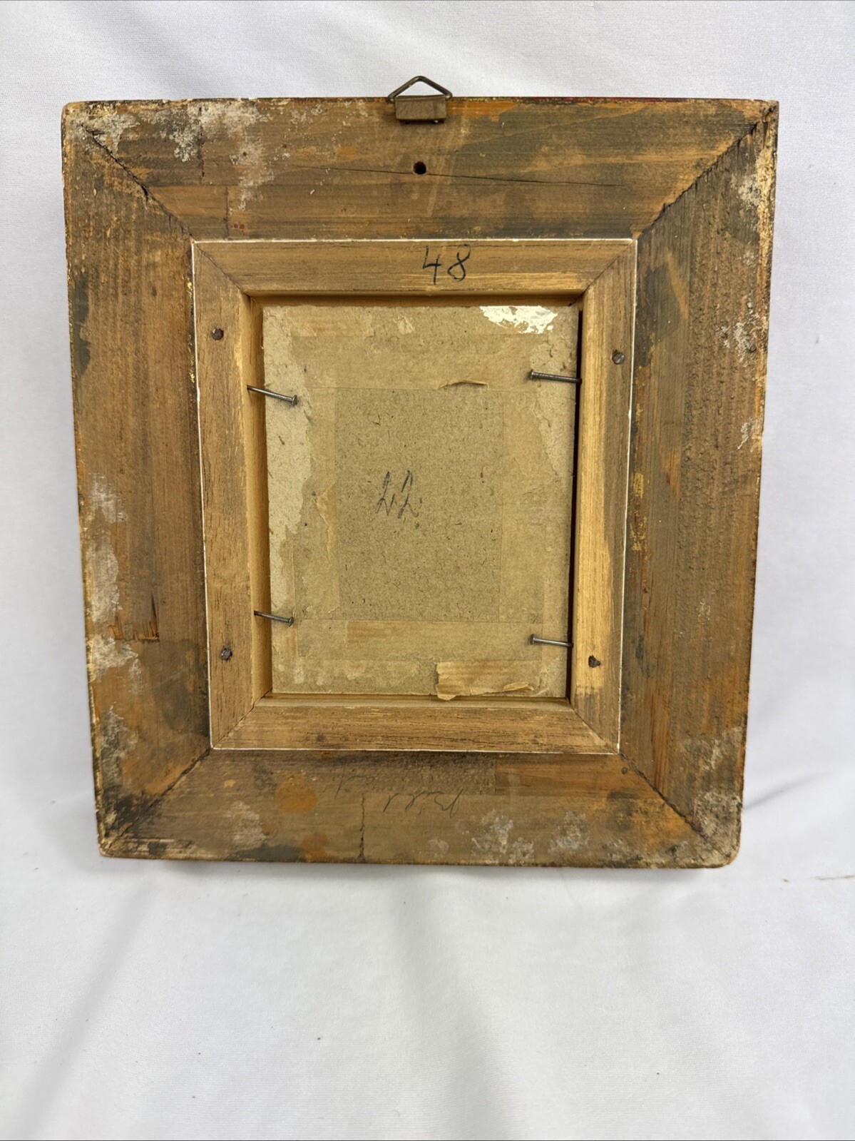 19TH C. Quebec Artist L. Capallo (1843-1902) Original Small Oil Painting 3×5”