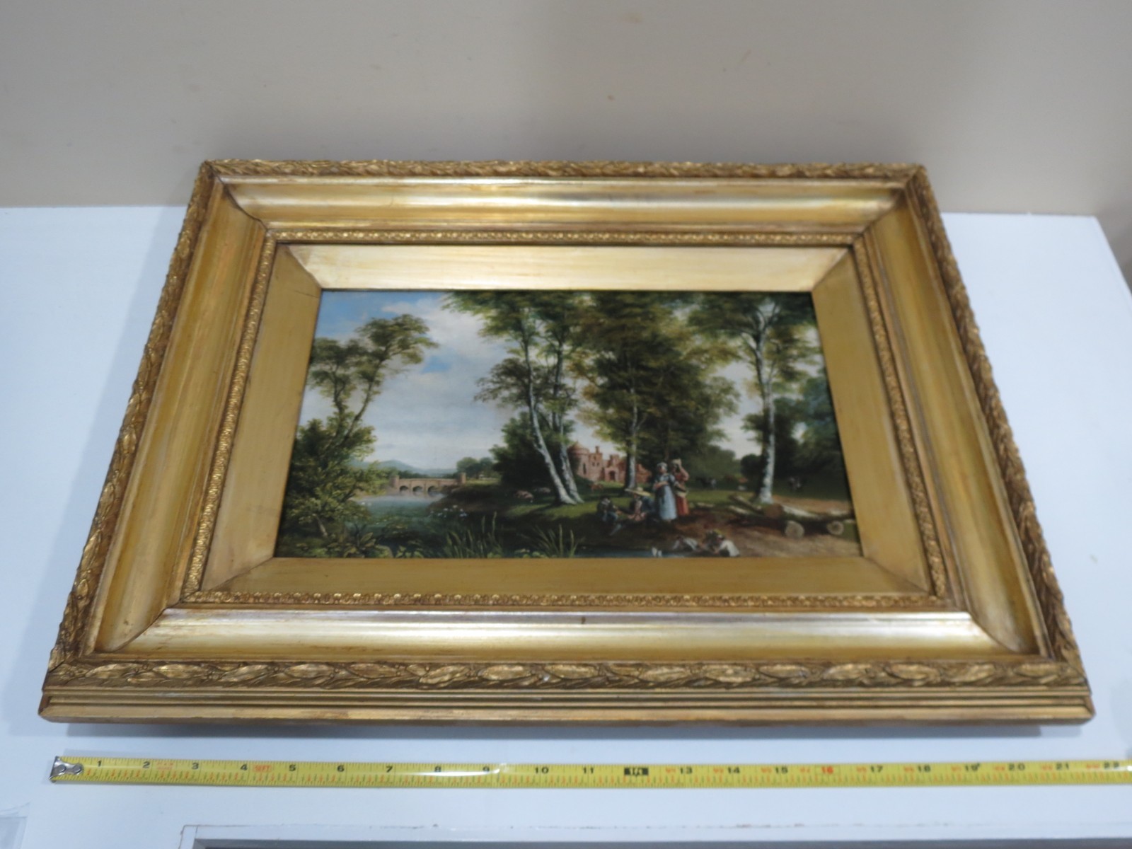 19th century Continental School Oil on Canvas Painting