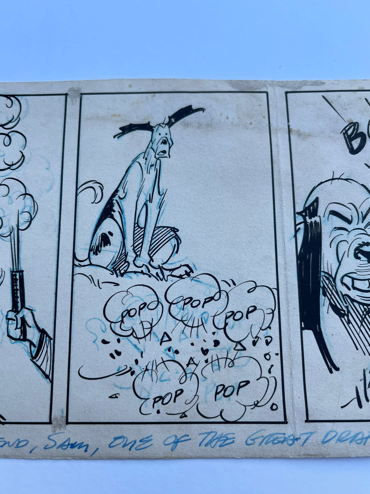 Antique Clifford McBride Illustration Drawing Comic Strip Original Art Signed