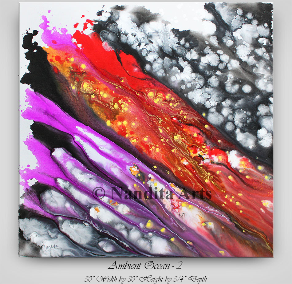 Multi color Oil Painting Modern Original Wall art Home Decor Artwork on Canvas