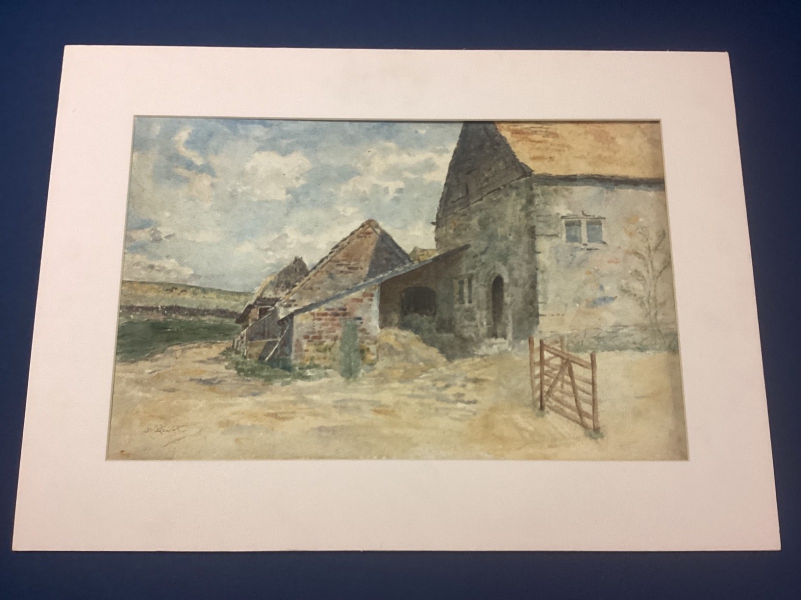 Edward Barnard Lintott 1875-1951 New Jersey Artist Landscape Watercolor