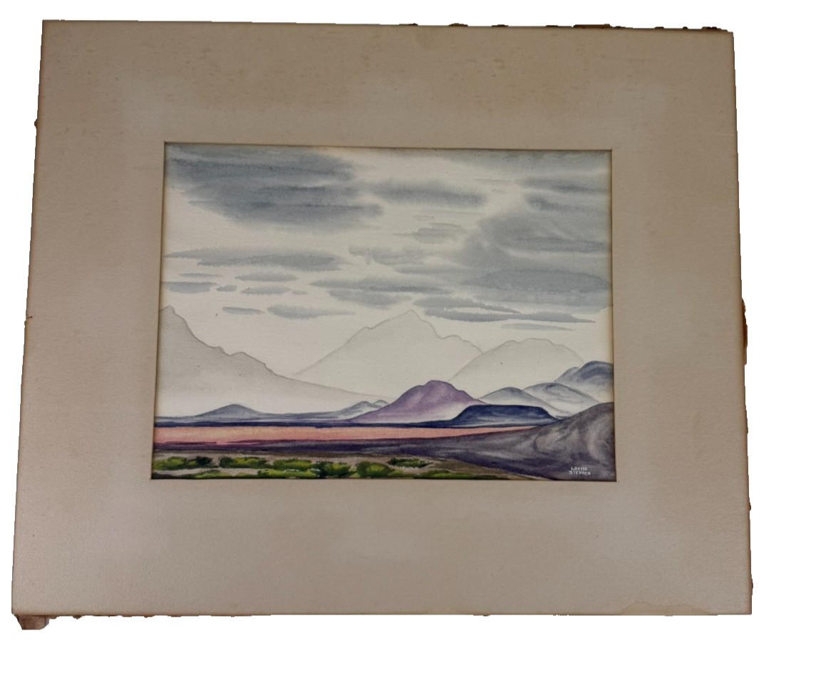 Evening Near Tombstone Arizona Desert Watercolor Southwestern Painting L Stephen