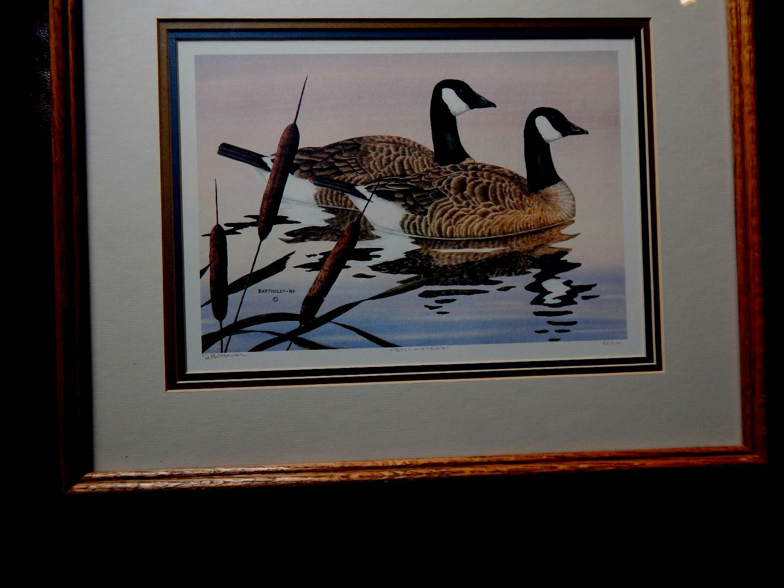 STILL WATERS, By Dean Bartholet, 1989. Signed- Well Framed, OREGON COAST ARTIST.