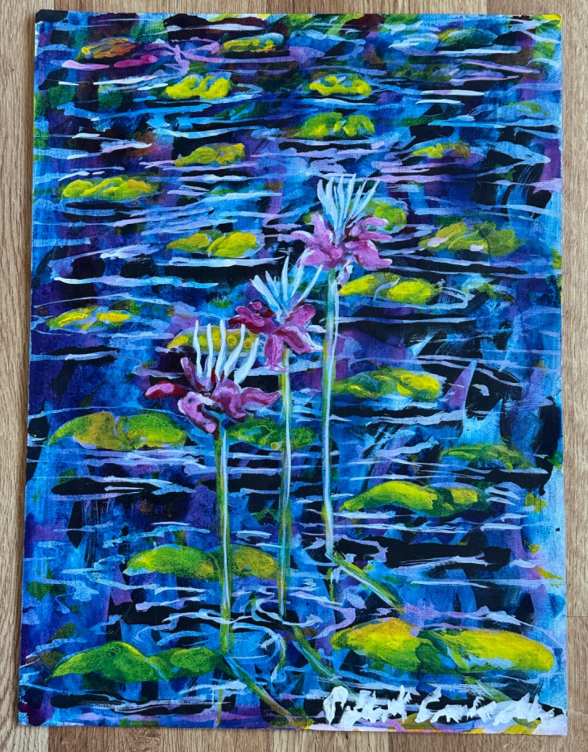 ORIGINAL WATERCOLOR PAINTING SIGNED ON CANVAS/PAPER 16″ X 12″ NEW MEXICO ARTIST