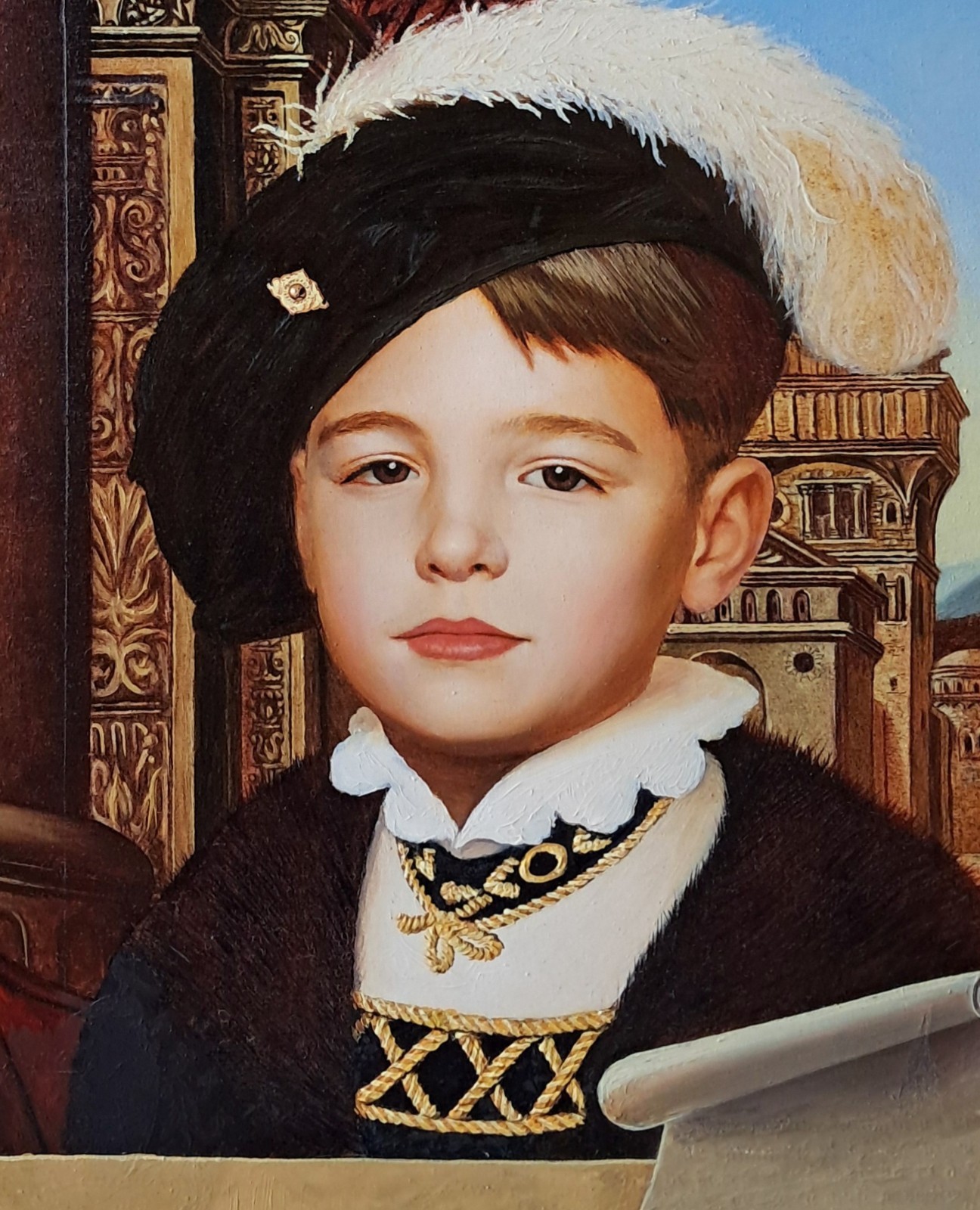 Young Nobleman – Original Oil Painting 24×20 in | Historical Portrait by Arseni