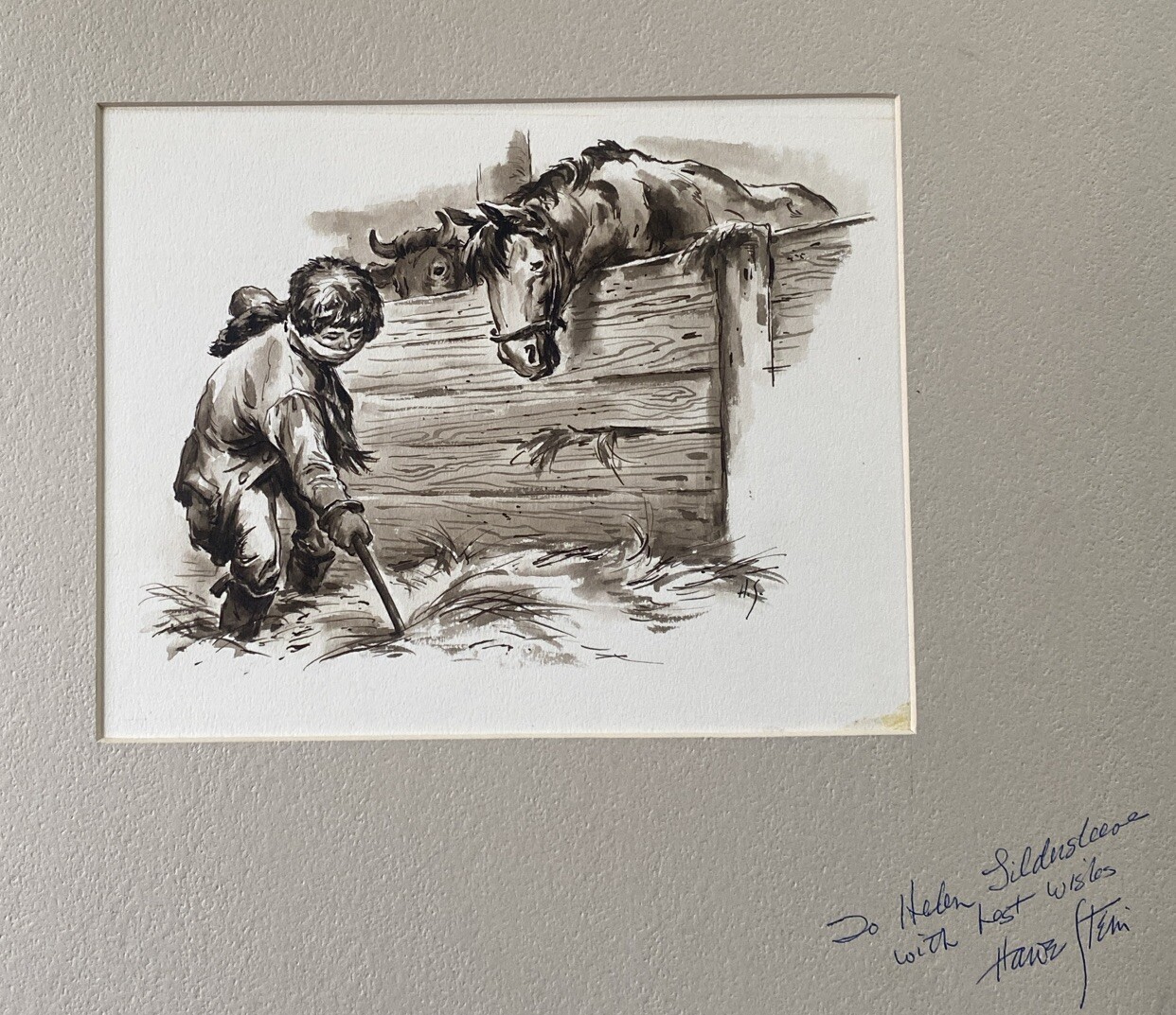 Harve Stein (American Illustrator 1904-1996) The New Home 1962 Book Illustration