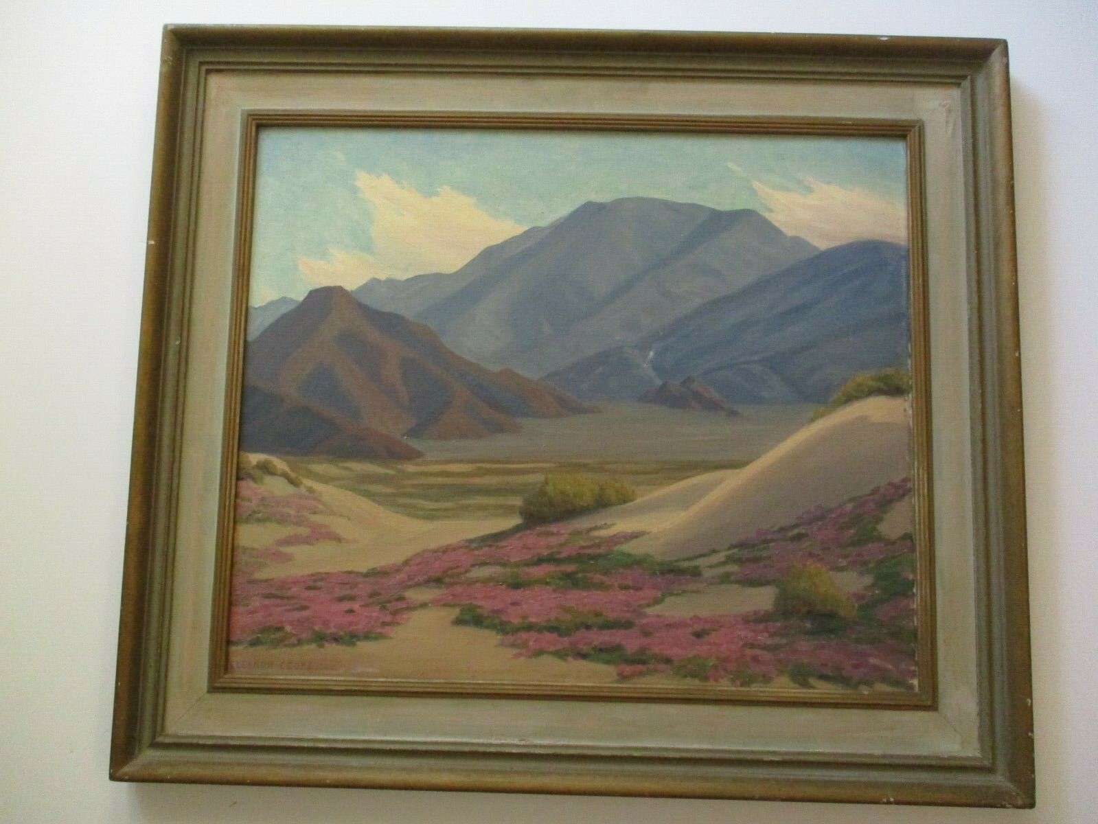 ELEANOR COOKE EARLY CALIFORNIA PLEIN AIR DESERT PAINTING LANDSCAPE ANTIQUE RARE