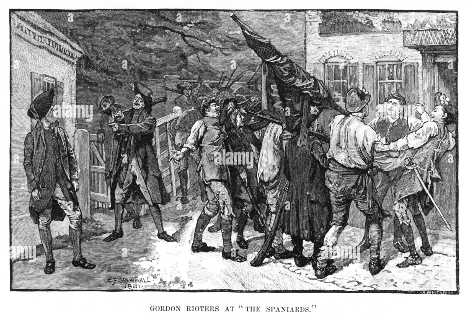 ORIGINAL PUBLISHED EDWARD BREWTNALL WATERCOLOR ILLUSTRATION FOR HARPER’S 1881