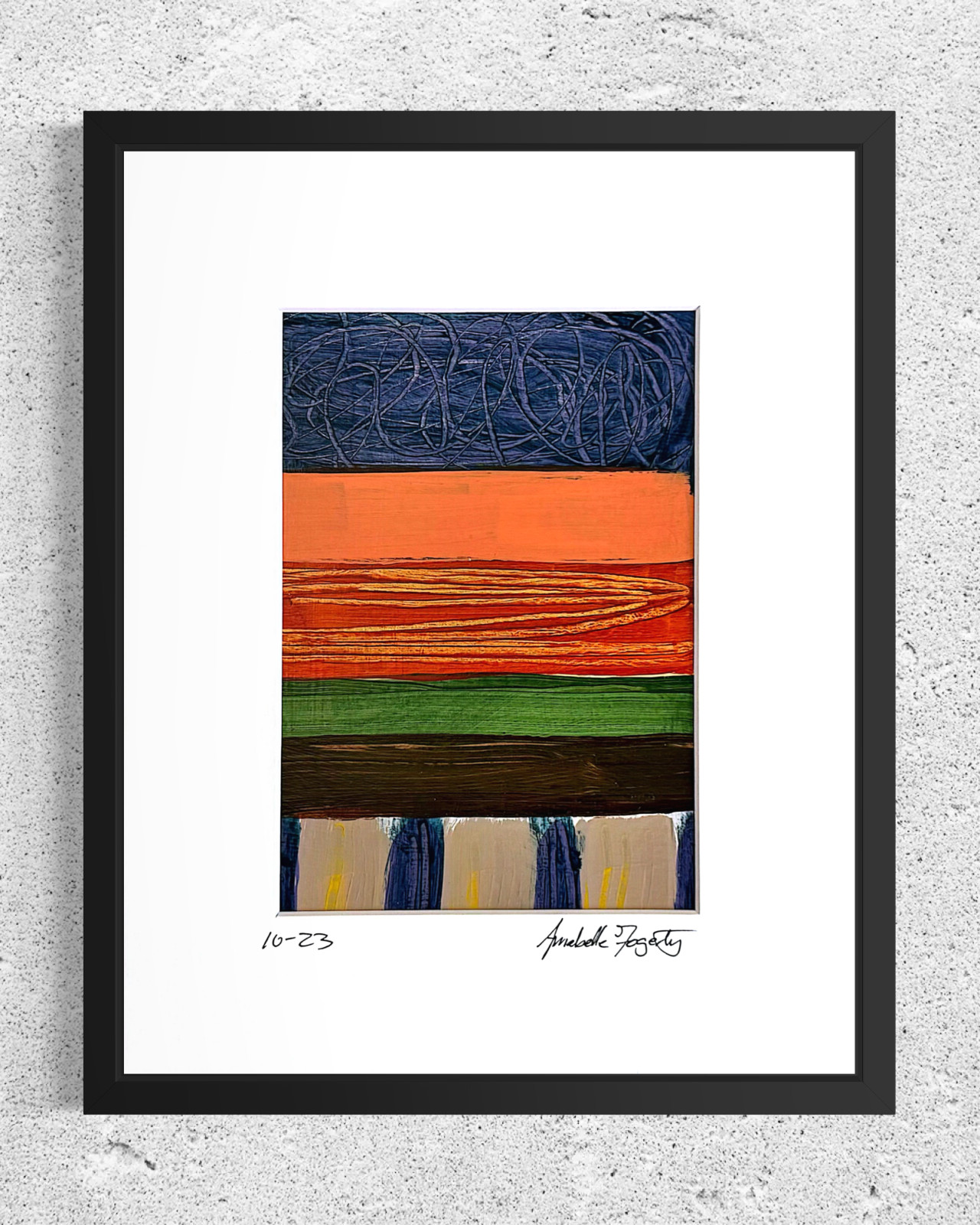 Set Of 6 Original Still Life Collage 8×10 Matted Contemporary Kitchen Wall Art