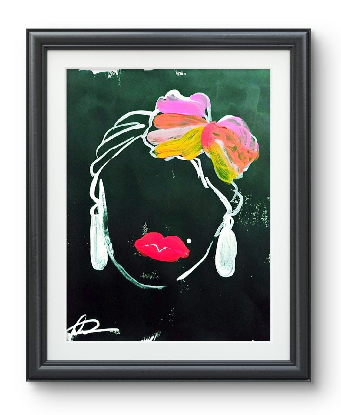 Original art 14 X 11 Mixed Media Colorful Modern Art Acrylic Painting
