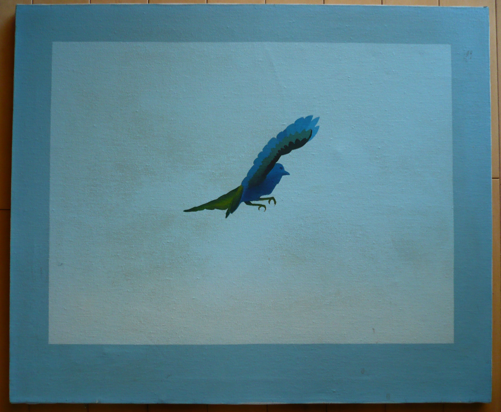 DAVID NELSON, EL CAJON CALIFORNIA CA MODERN MODERNISM BIRD IN FLIGHT NATURE OIL