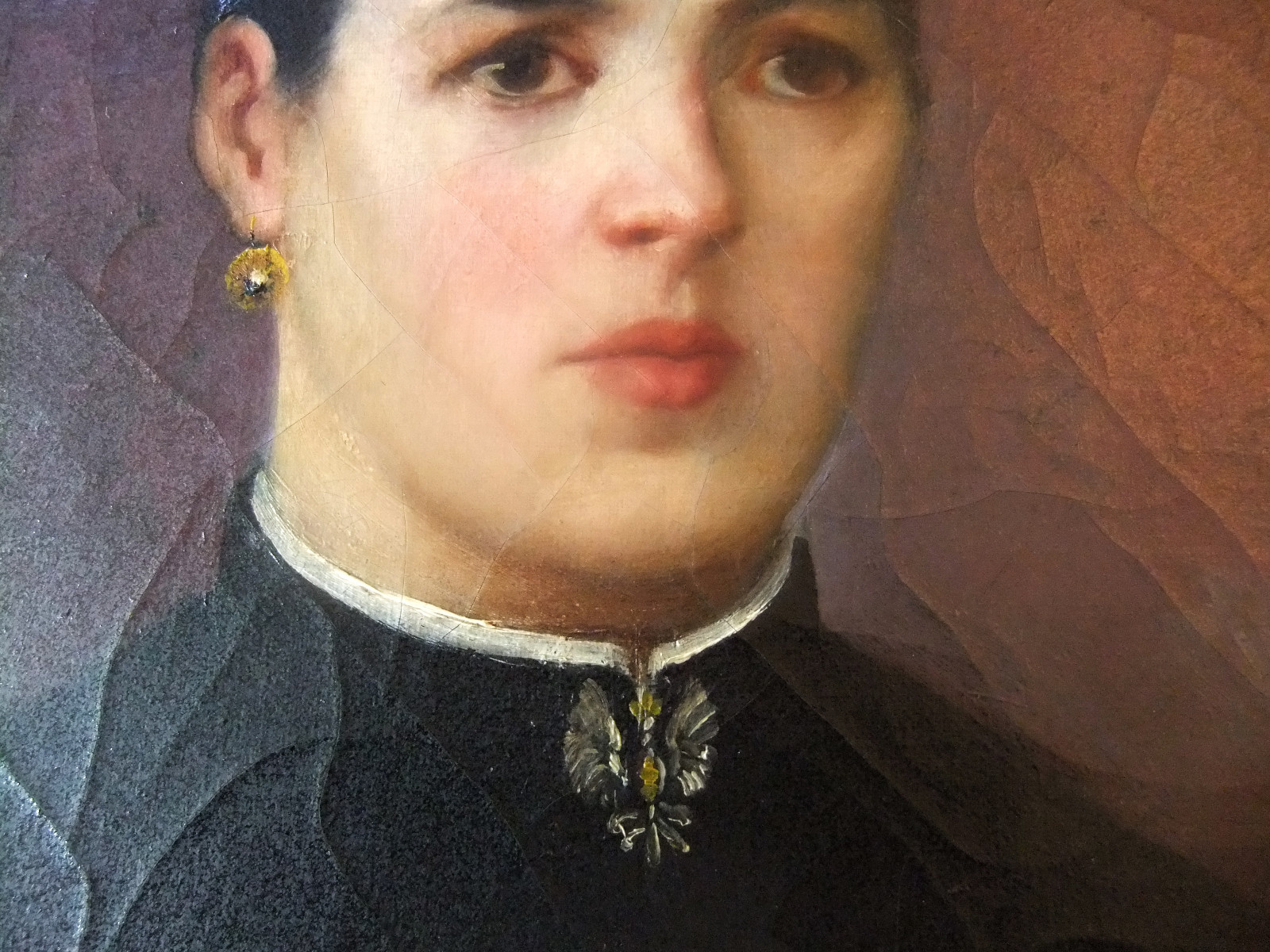 Oil/Canvas End Xixth – Portrait » Lorraine to the Alérion » – 21 11/16×18 1/8in