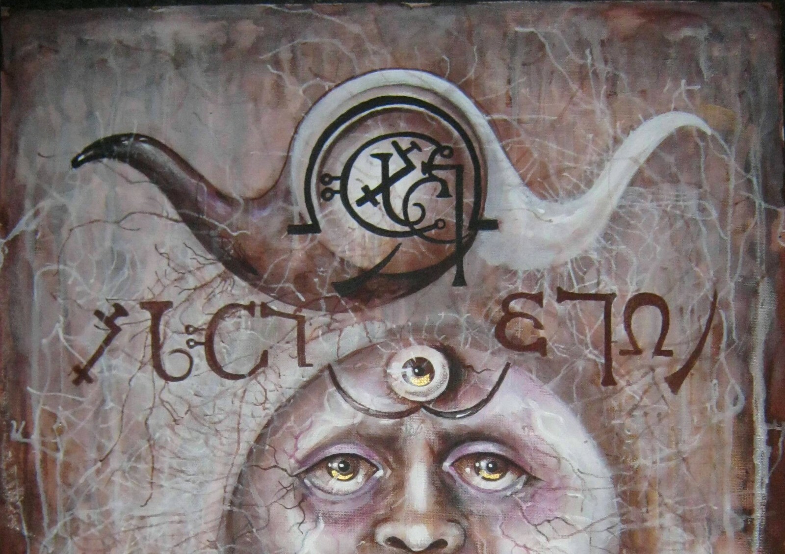 modern contemporary art painting figurative ars goetia lemegeton kabbalah demon