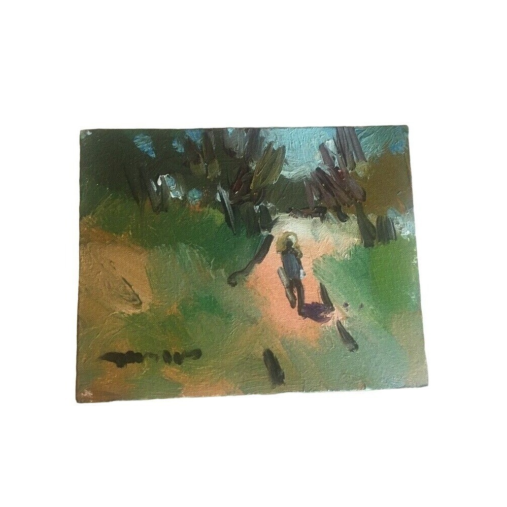 Jose Trujillo Original Oil Painting on Canvas Board «Solitude»