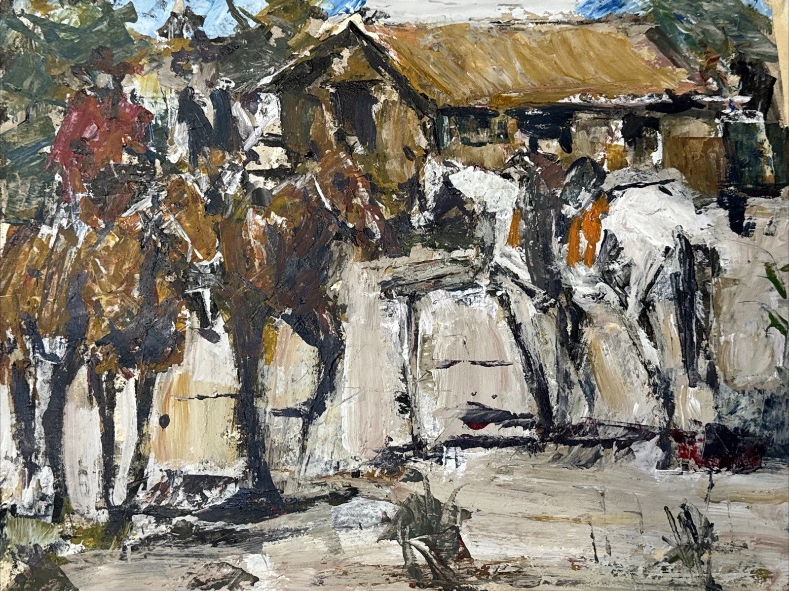 James Colt Painting Cowboy Western American Impressionism Listed Famous 16”