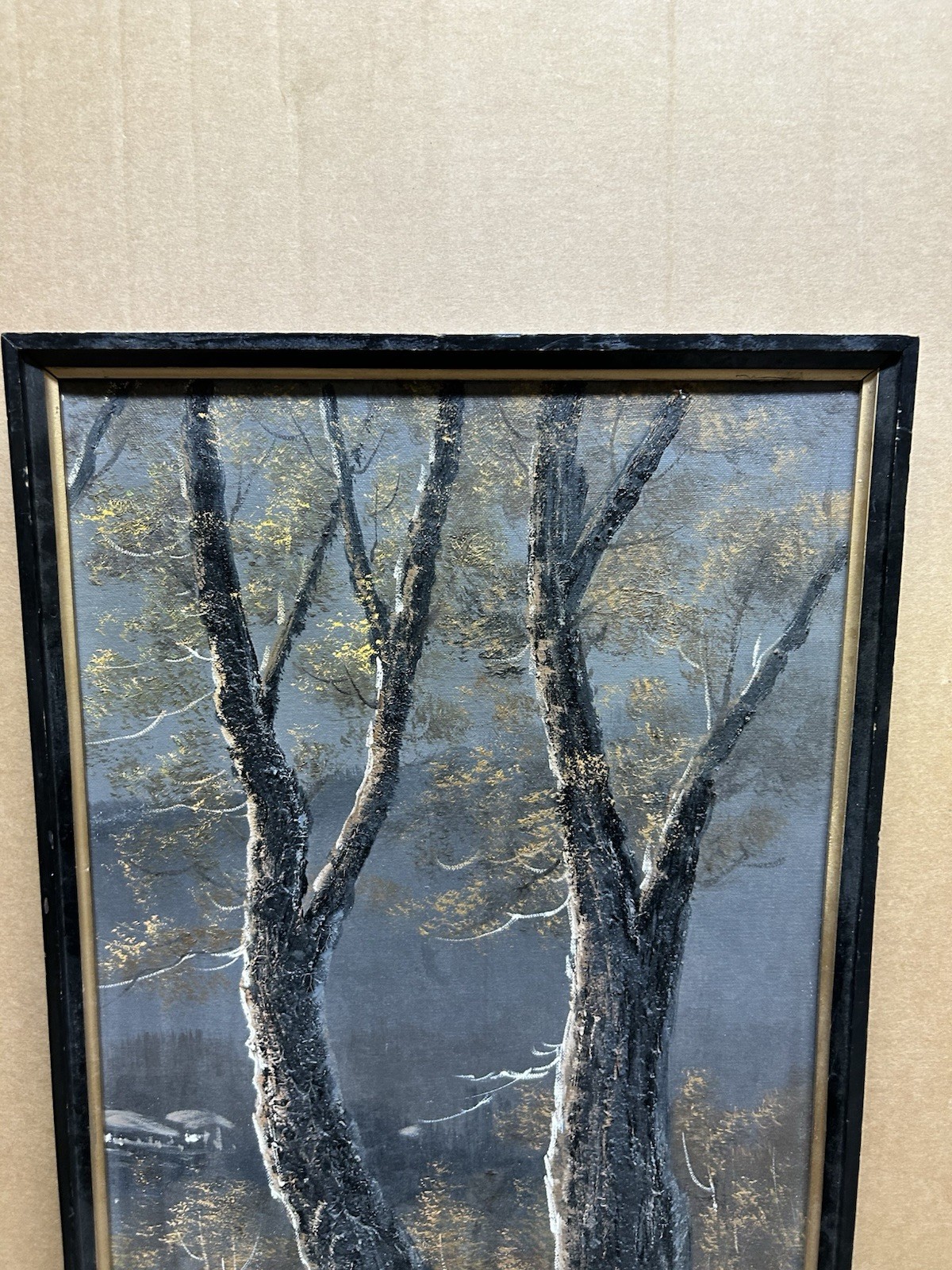 15″ X 25″ ART WORK LANDSCAPE TREES