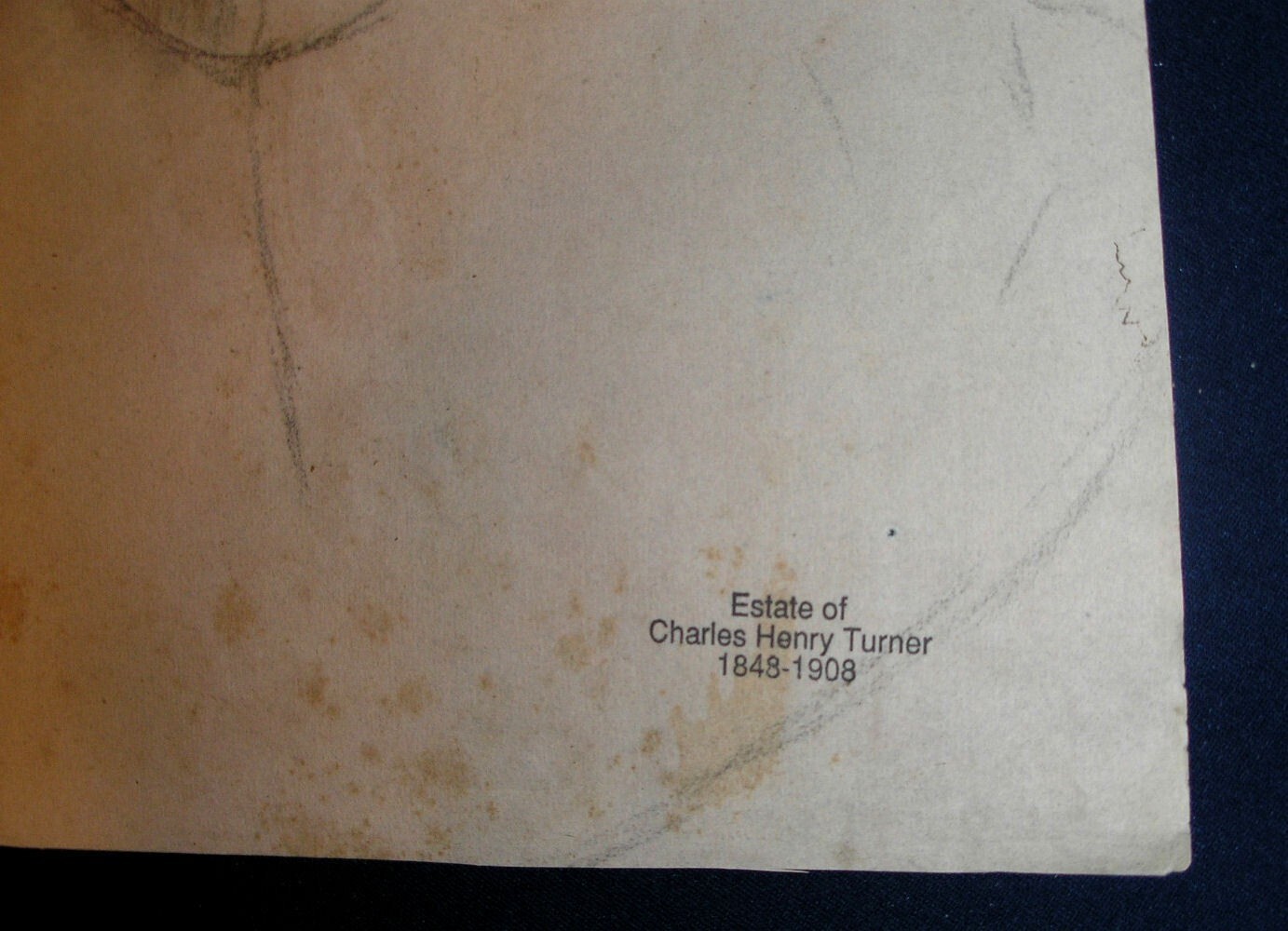 Charles Henry Turner – Double-Sided Estate-Stamped Art Painting & Self Portrait