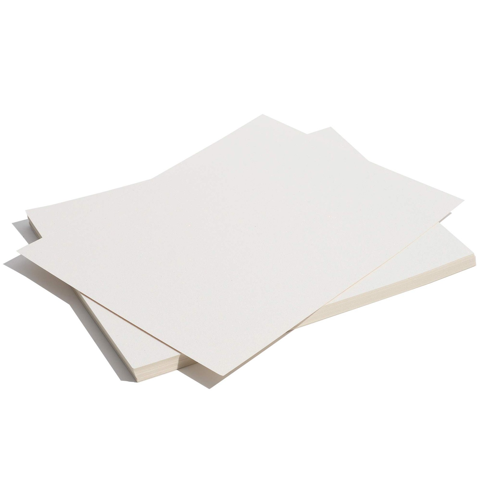24 Sheets White Glitter Cardboard Paper, 21.6 x 27.9 Inches, for Scrapbooking, DIY Pro…