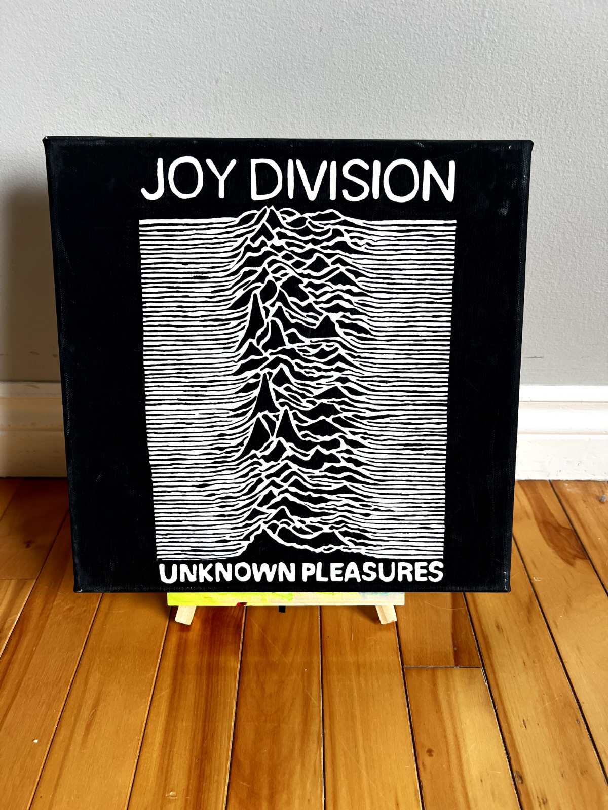 Fan Art – Original hand painted album cover, acrylic on canvas 12″x12″