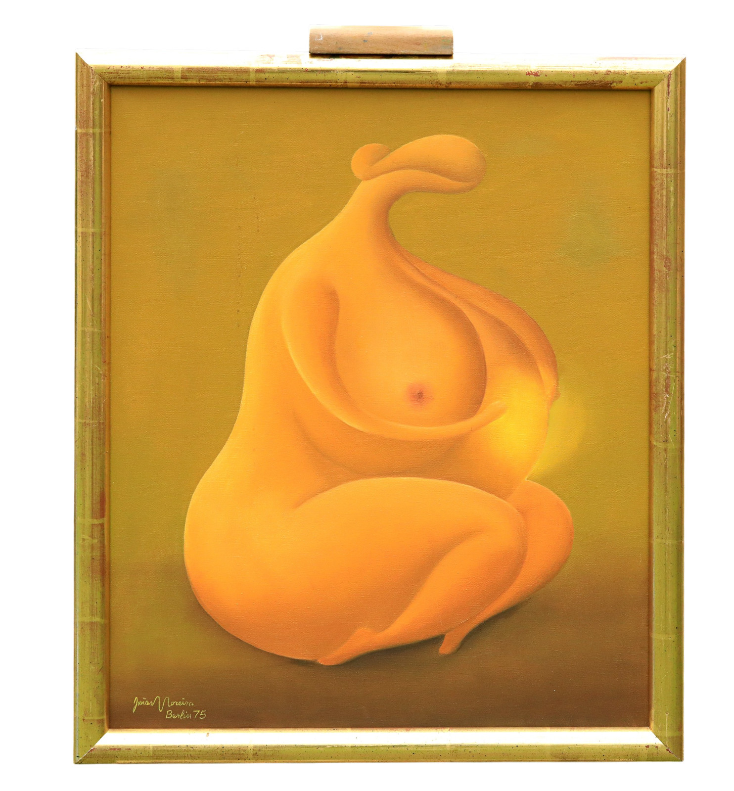 Josias Moreira Akt Modern Oil Painting Canvas Signed Berlin With Frame